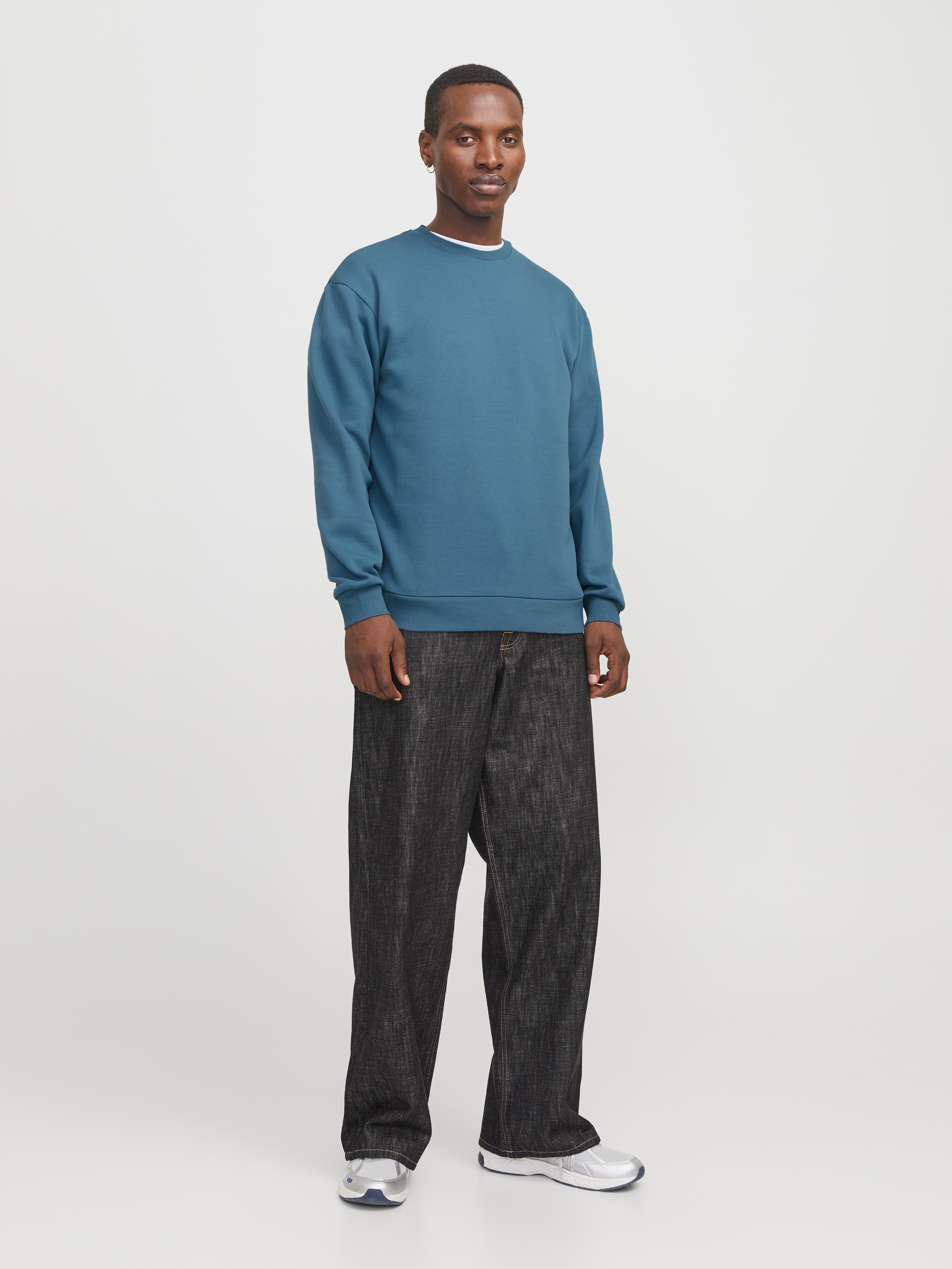 Jack & Jones Sweatshirt »JJEBRADLEY SWEAT CREW NOOS«, mit Rippbündchen