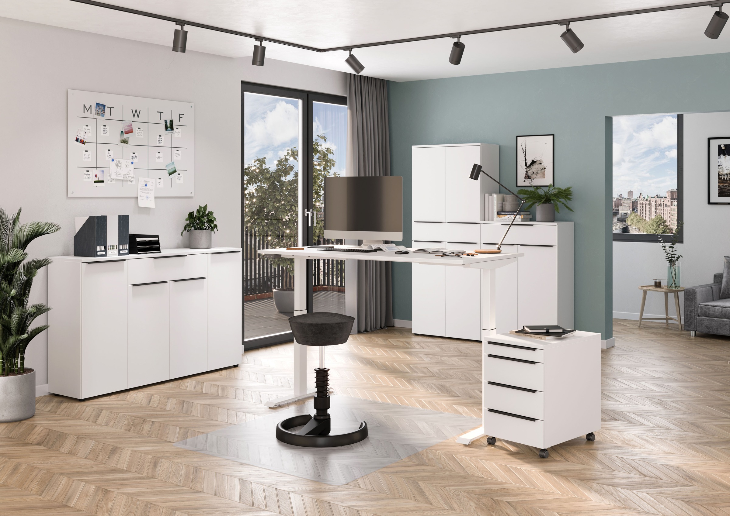 GERMANIA Aktenschrank "Mailand" optional mit Schublade, Türdämpfer, Breite 80 cm, Made in Germany