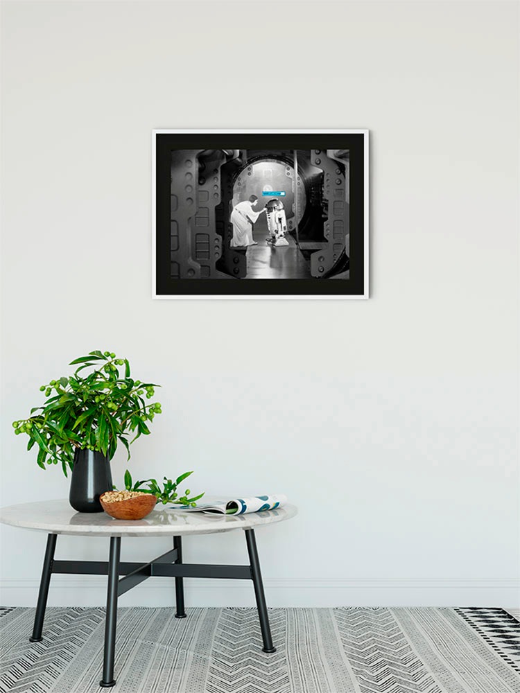 Komar Bild »Star Wars Classic Leia R2D2 Upload«, Star Wars, (1 St.), Wandbild zur Dekoration im Kinderzimmer - ohne Rahmen