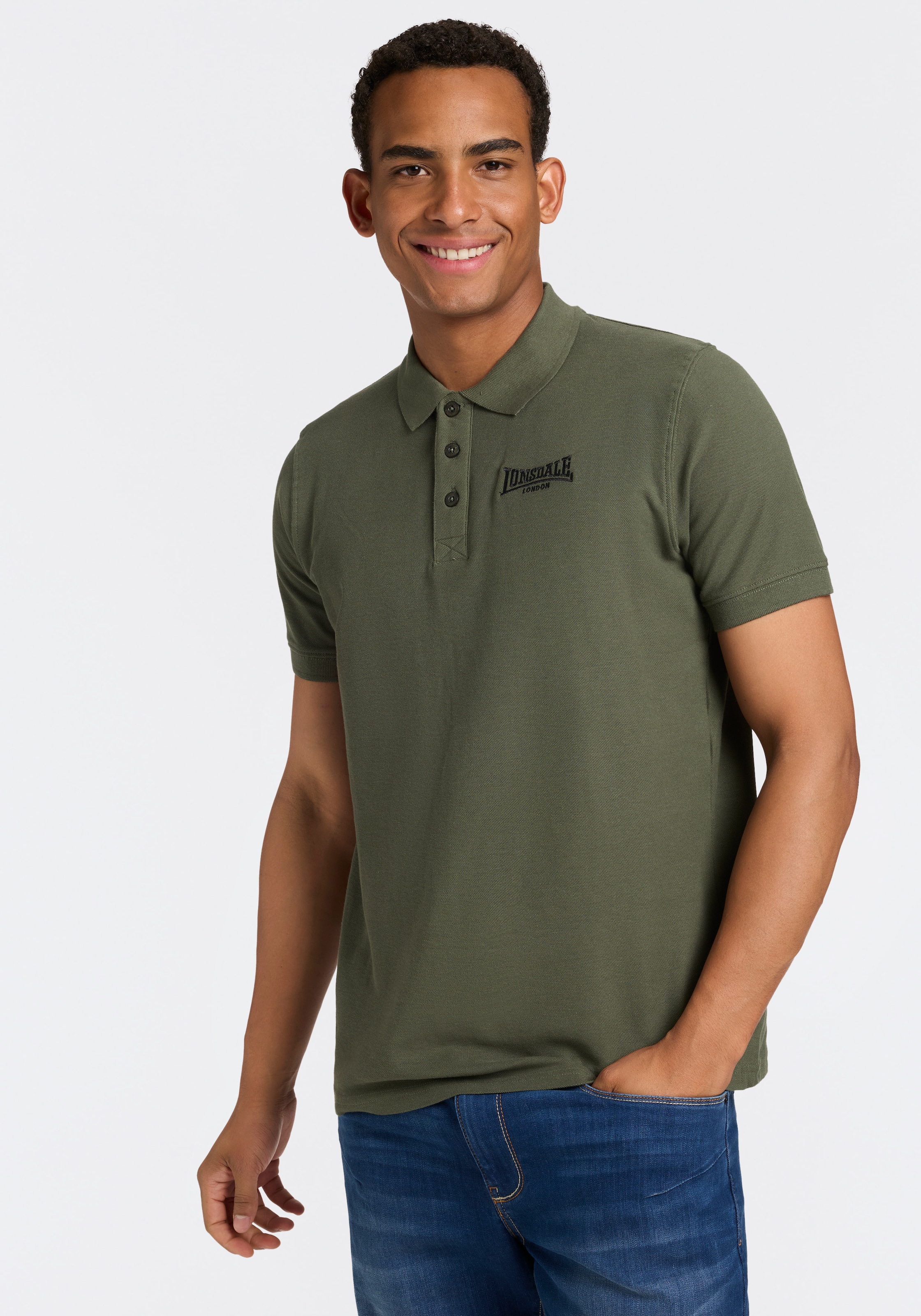 Lonsdale Polo »LINGHOLME« Paquet, 2 pièces lot de 2, avec col polo, en jersey de coton, manches courtes