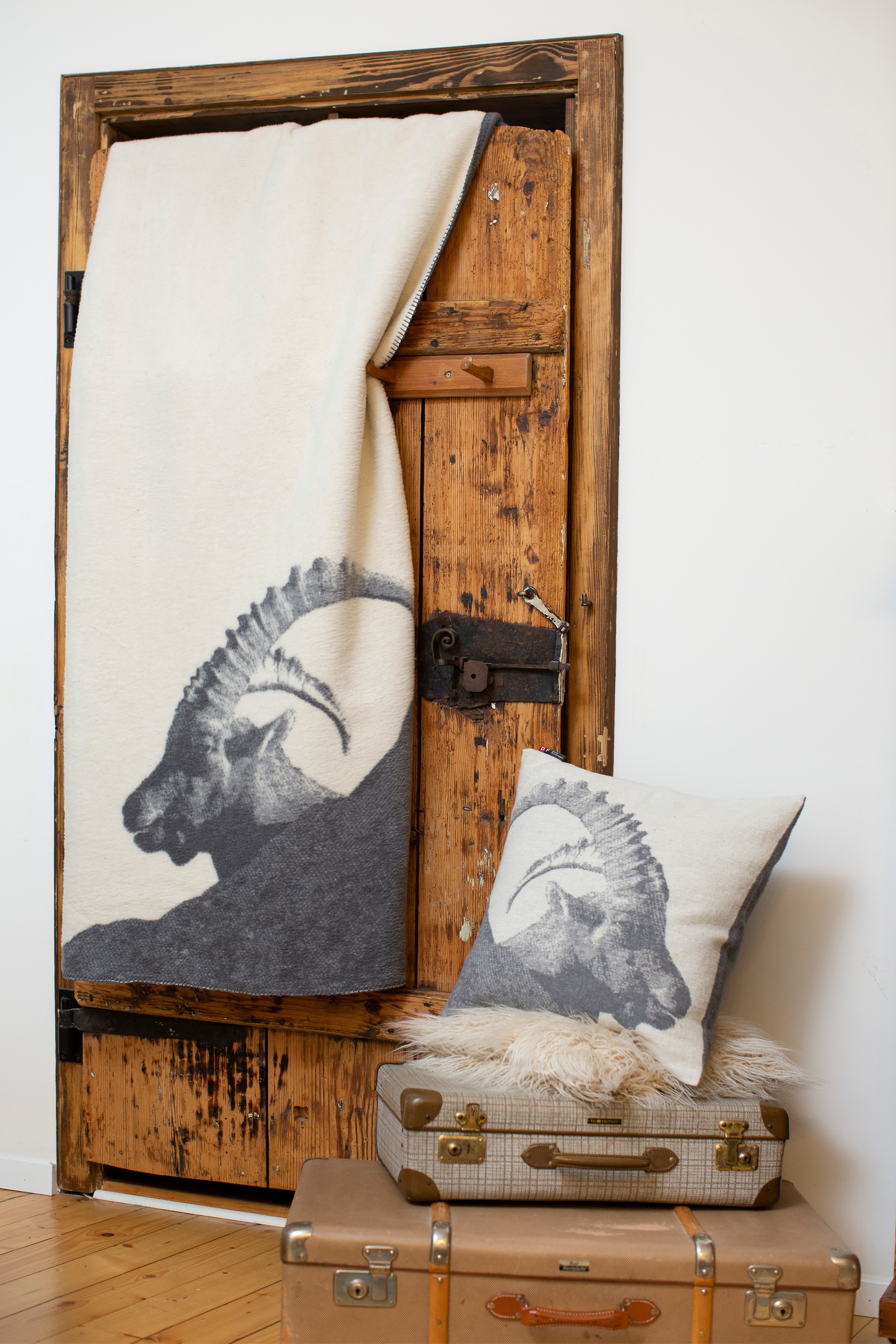 Image of DAVID FUSSENEGGER Wohndecke, mit Steinbockmotiv bei Ackermann Versand Schweiz