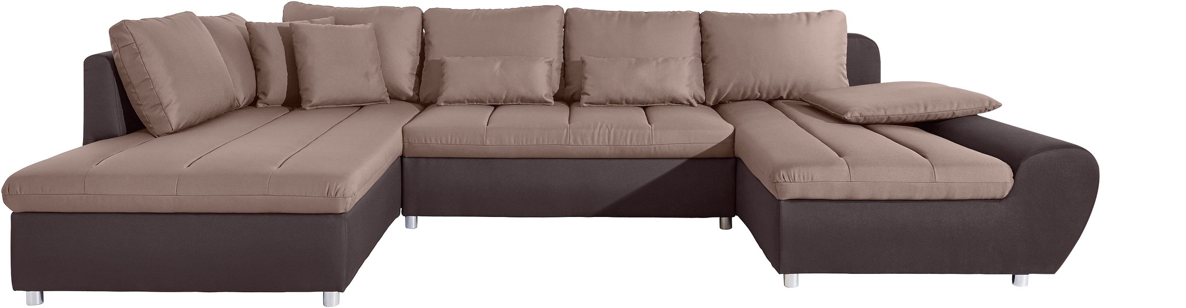 Image of sit&more Wohnlandschaft »Bandos«, in 2 unterschiedlichen Grössen, wahlweise mit Bettfunktion und Bettkasten, inklusive Zierkissen, frei im Raum stellbar, Recamiere links oder rechts bestellbar bei Ackermann Versand Schweiz