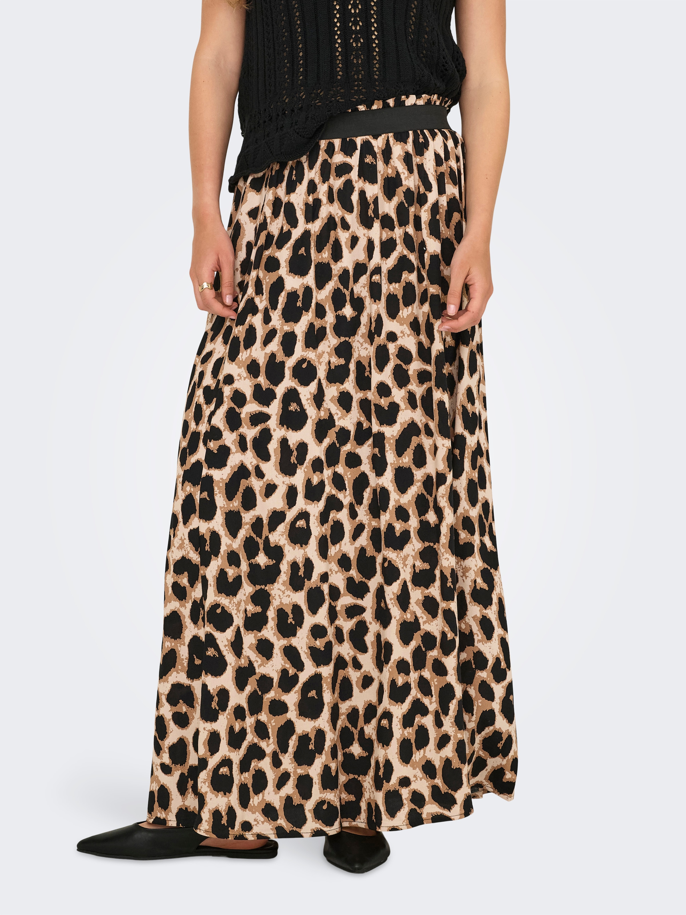 Image of ONLY Maxirock "ONLVENEDIG AOP LIFE LONG SKIRT" Viskose, wadenlang