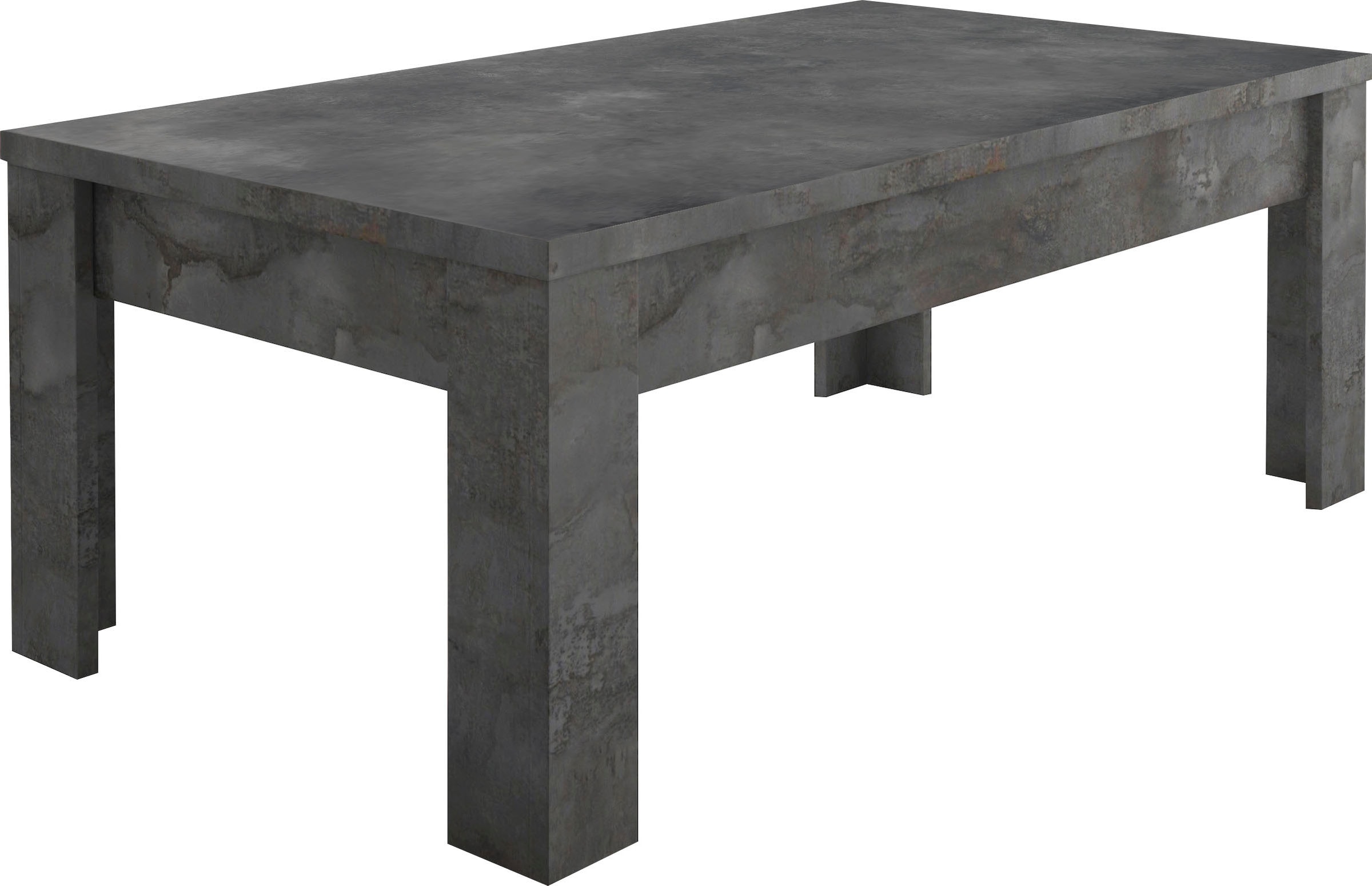 INOSIGN Couchtisch »Dama 122 x 65 cm, Wohnzimmertisch mit Winkelfuss«, Sofatisch, rechteckig, Tischplattenstärke 22 mm