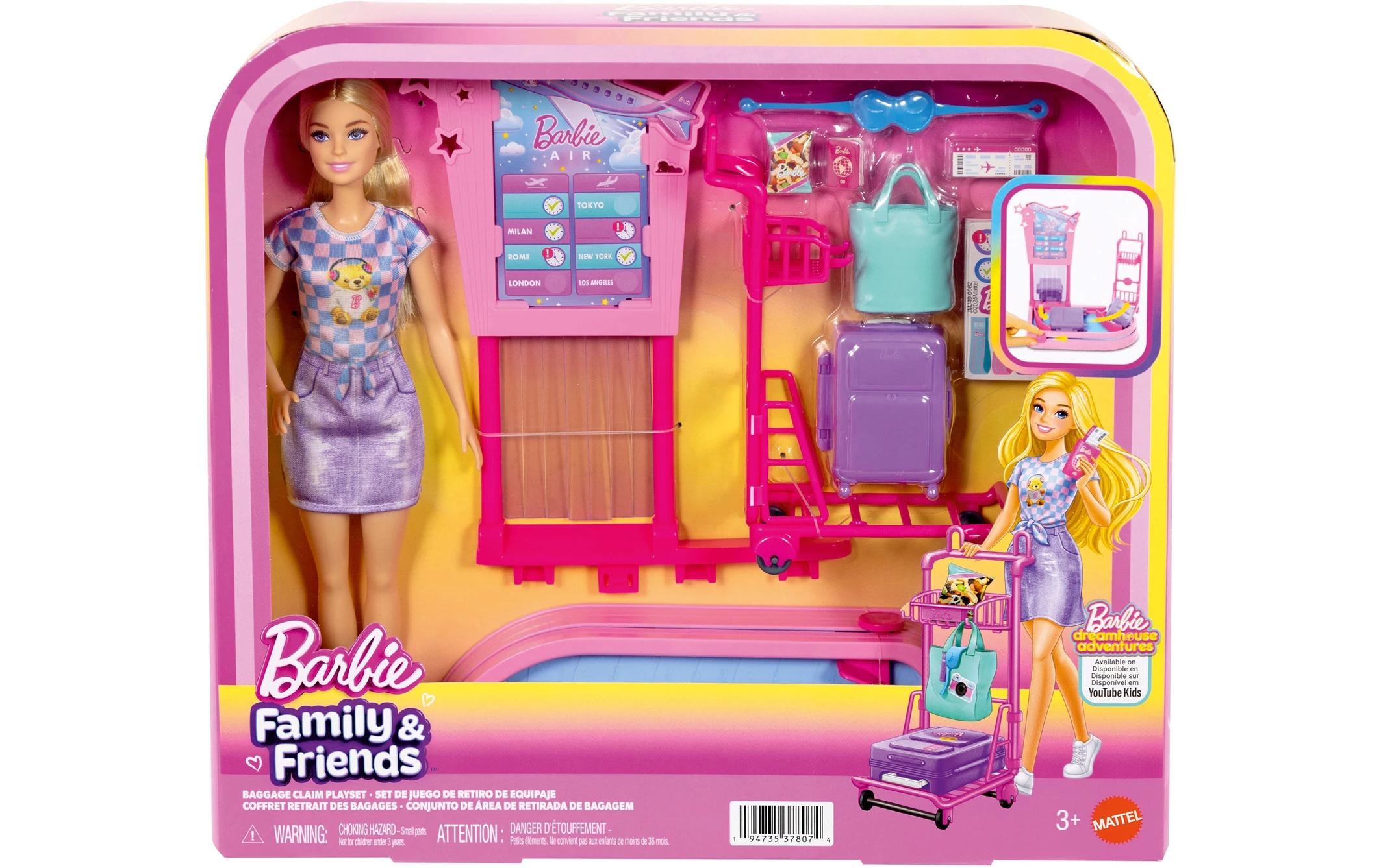 Barbie Anziehpuppe »Barbie Kofferband Spielset mit Puppe Malibu«