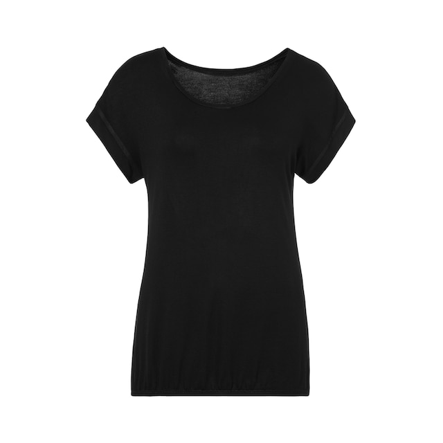 ♕ Vivance T-Shirt, mit elastischem Saumabschluss versandkostenfrei  bestellen