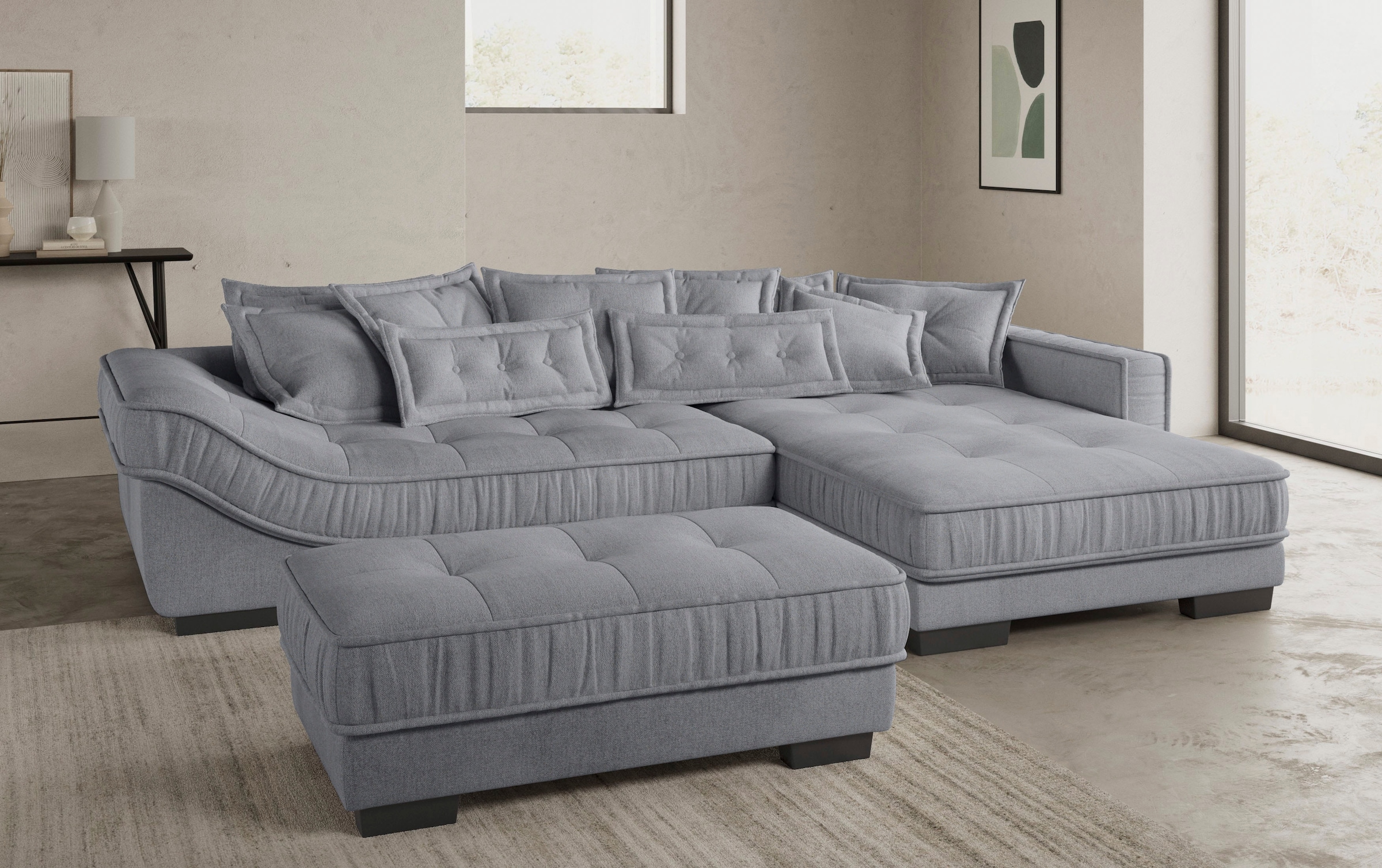 Mr. Couch Ecksofa »Diwan II DuraFlex L-Form«, DuraFlex-Kaltschaumpolsterung, bis 140 kg, 4 Bezugsqualitäten