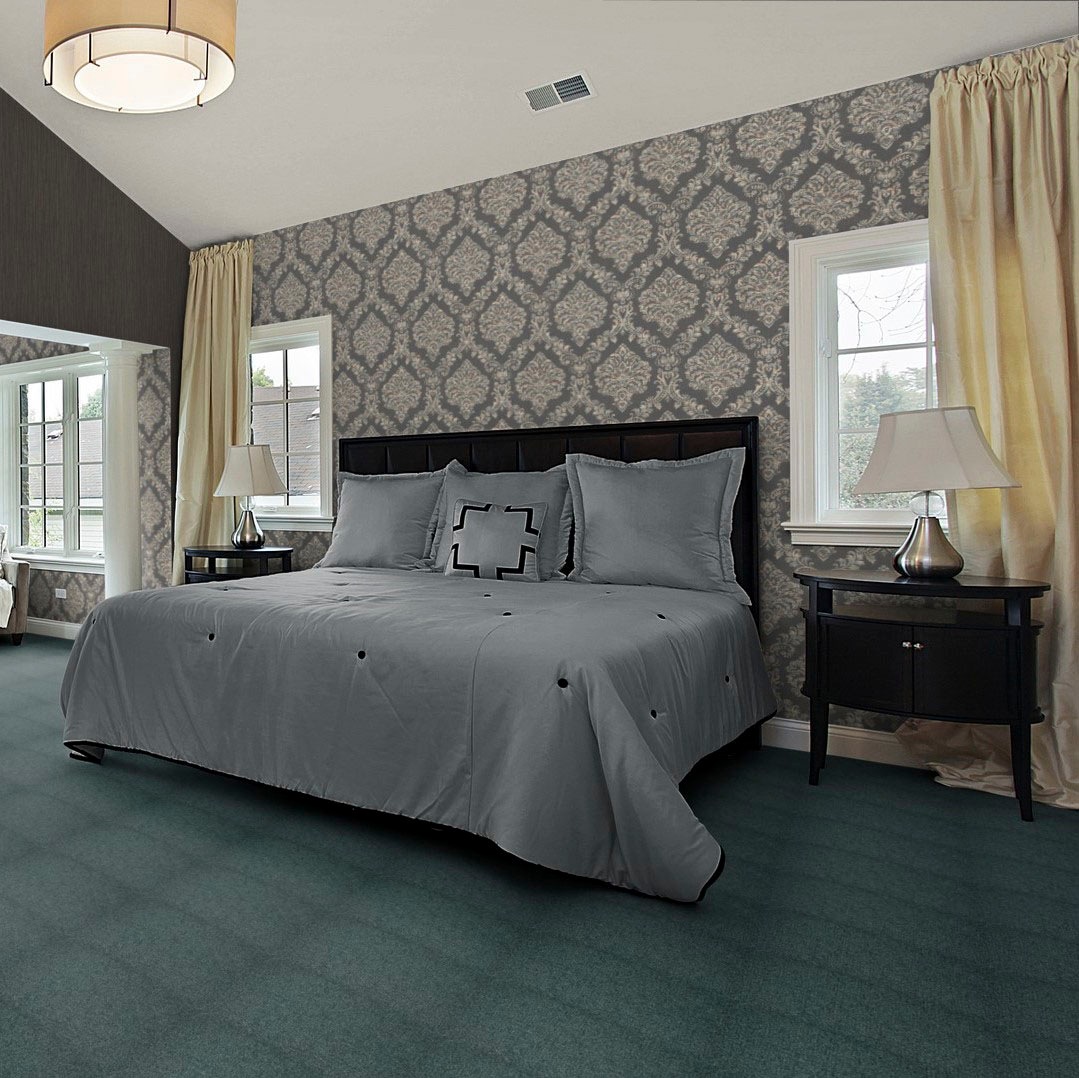Bodenmeister Teppichboden »Jupiter, Velours - meliert, Made in Belgium«, rechteckig, 7,5 mm Höhe, Wohnzimmer, Schlafzimmer, Kinderzimmer, Breite 400/500 cm