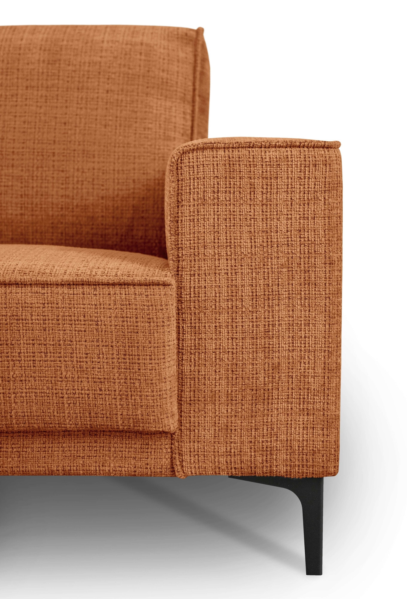 GOODproduct Ecksofa »OLAND Chenille L-Form, B: 289 cm, Skandi-Design« Struktur, Flachgewebe, Luxus-Microfaser, Boucle