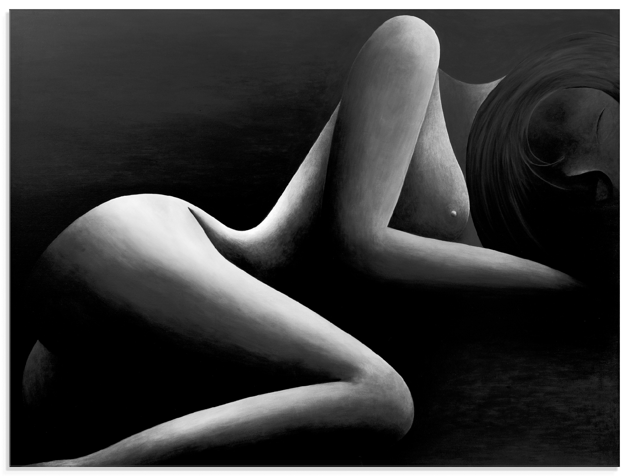 Image of Artland Glasbild "Akt" Frau 1 Stk. tlg. in verschiedenen Grössen