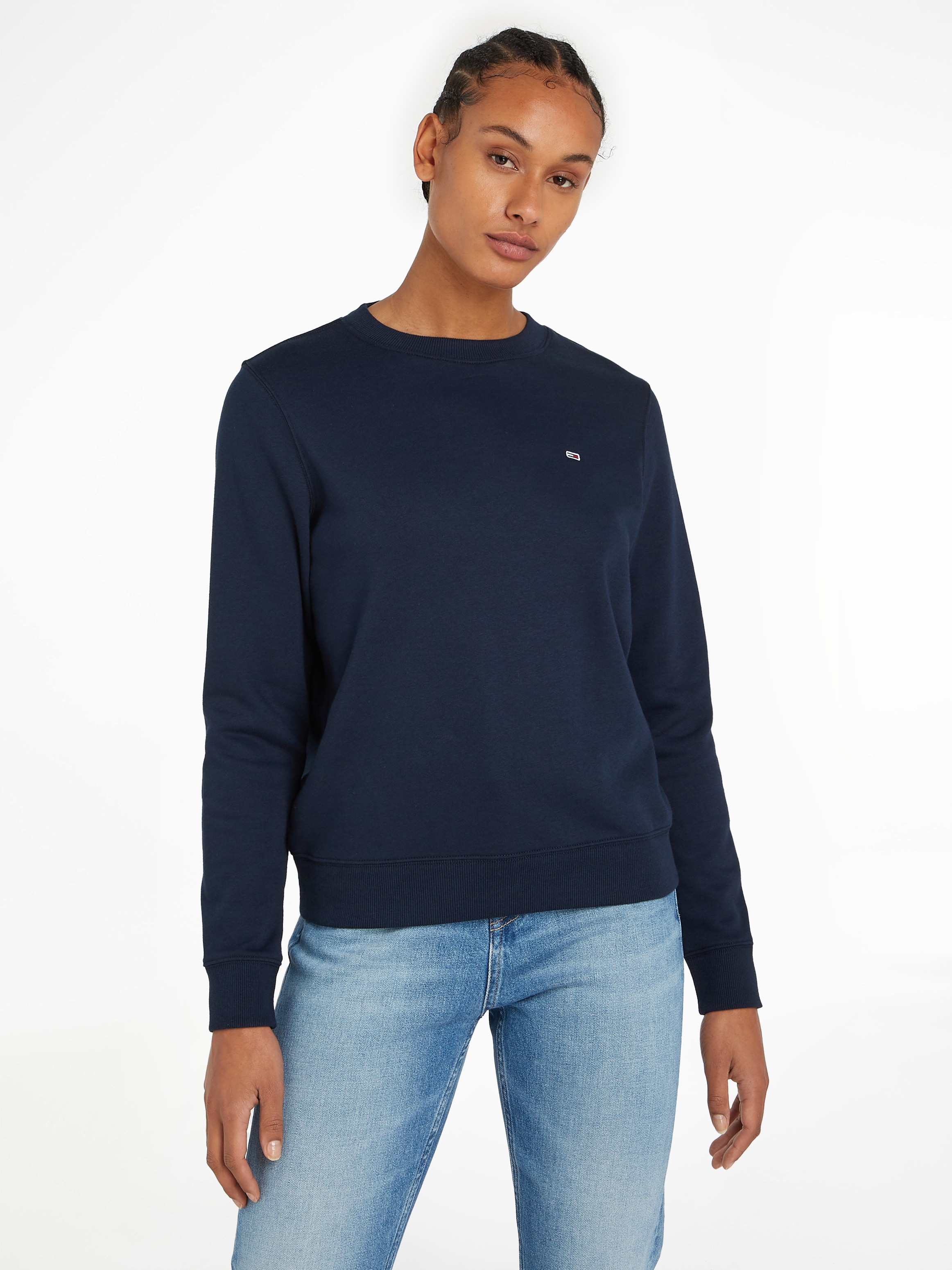 Tommy Jeans Sweatshirt »TJW REG S FLAG CREW«, mit Tommy Jeans Logo-Flag auf der Brust