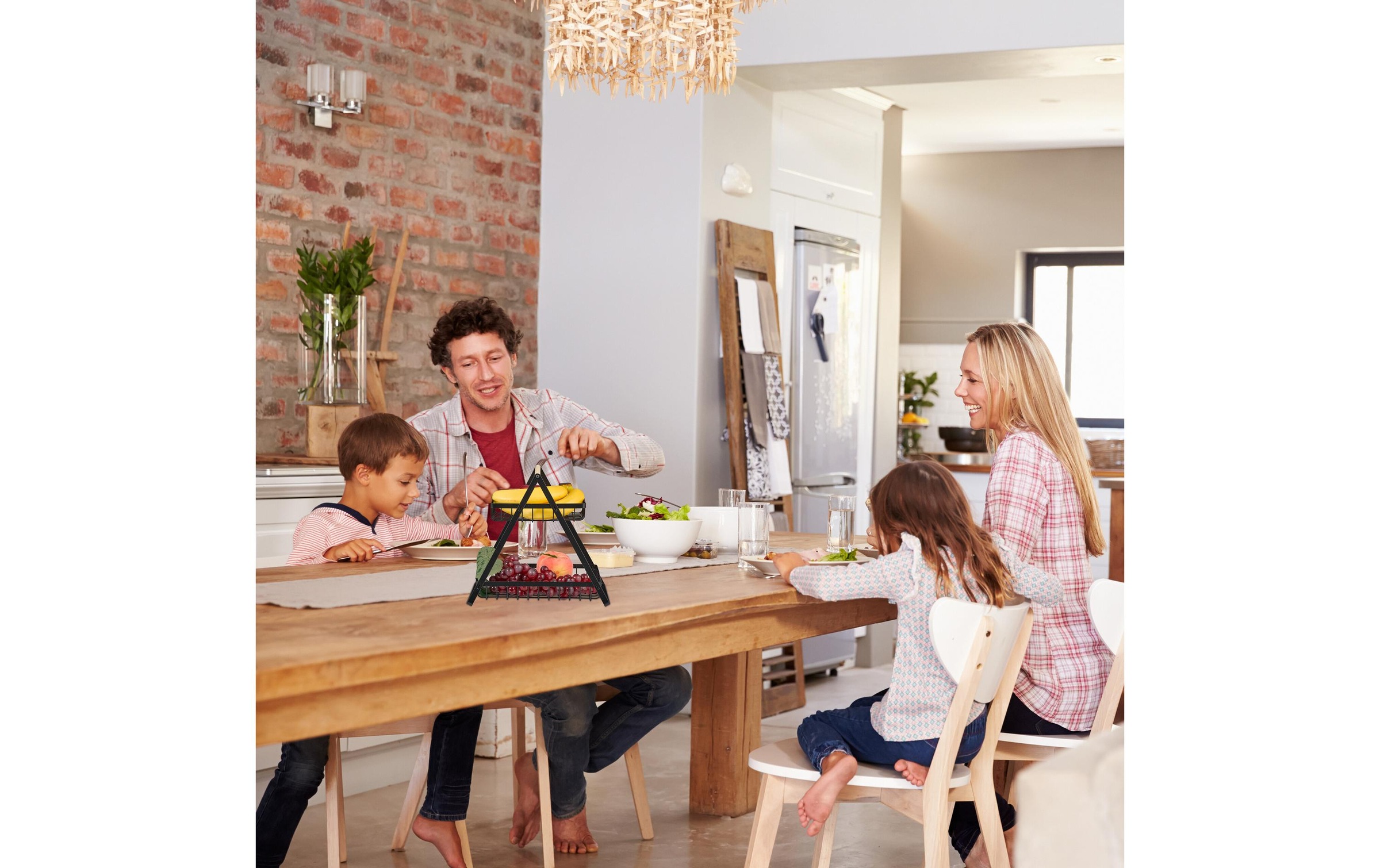 relaxdays Coupe à fruits »2-stöckig« 1 cuis