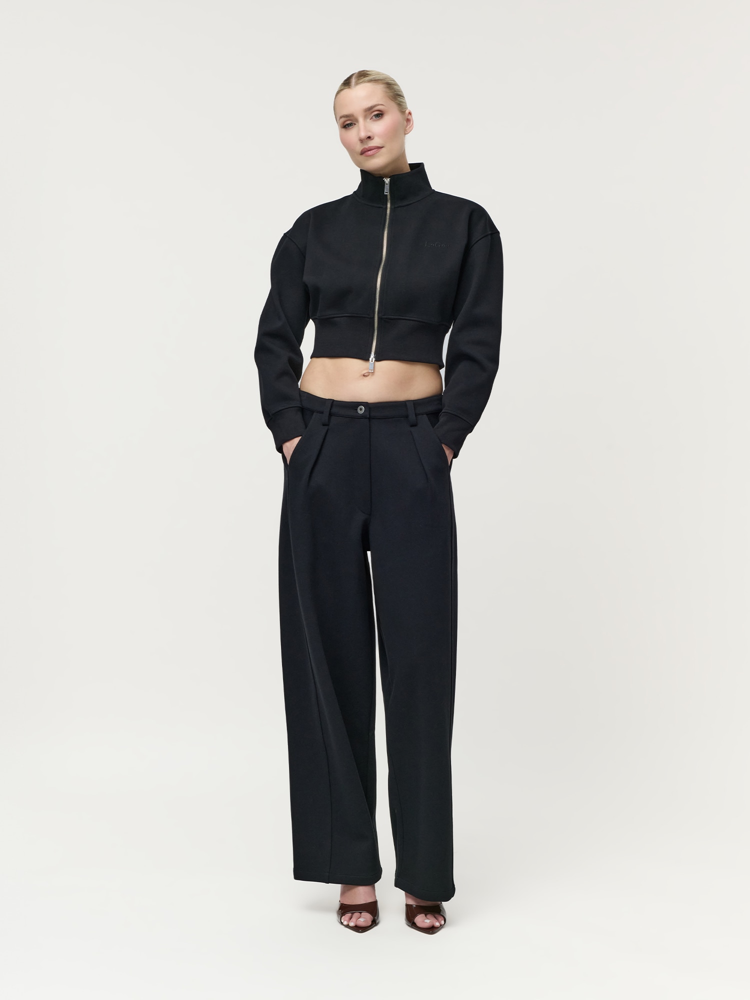 LeGer Sweatjacke »Kasha, LeGer by Lena Gercke« verkürzte Form