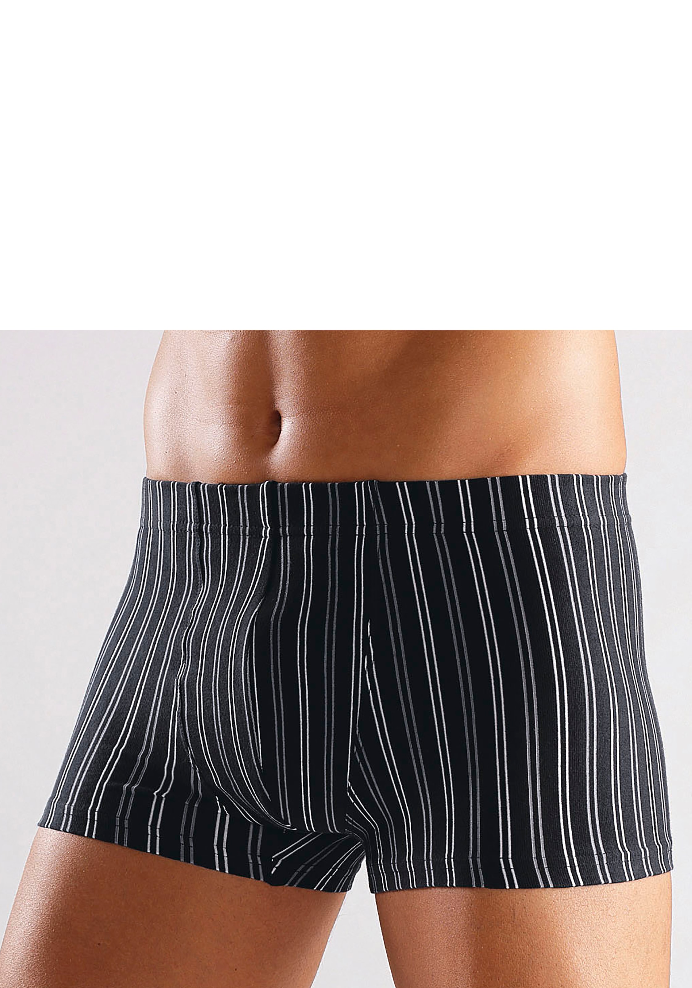 le jogger® Boxer, (Packung, 3 St.), mit garngefärbten Streifen