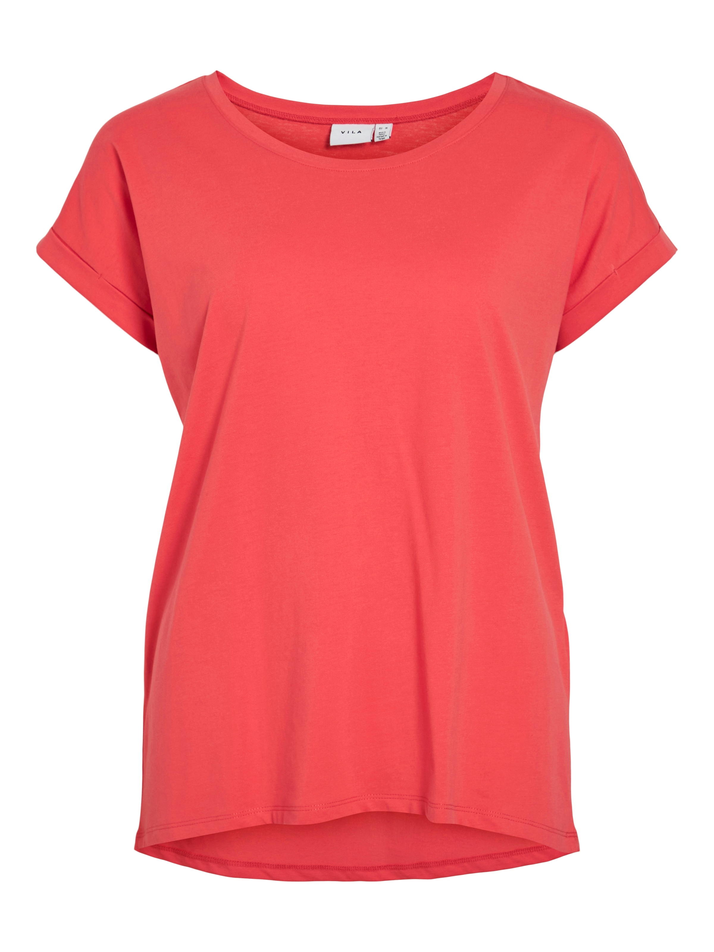 Vila Shirt à col rond »VIDREAMERS NEW PURE T-SHIRT/SU-NOOS« mélange coton, coupe régulière