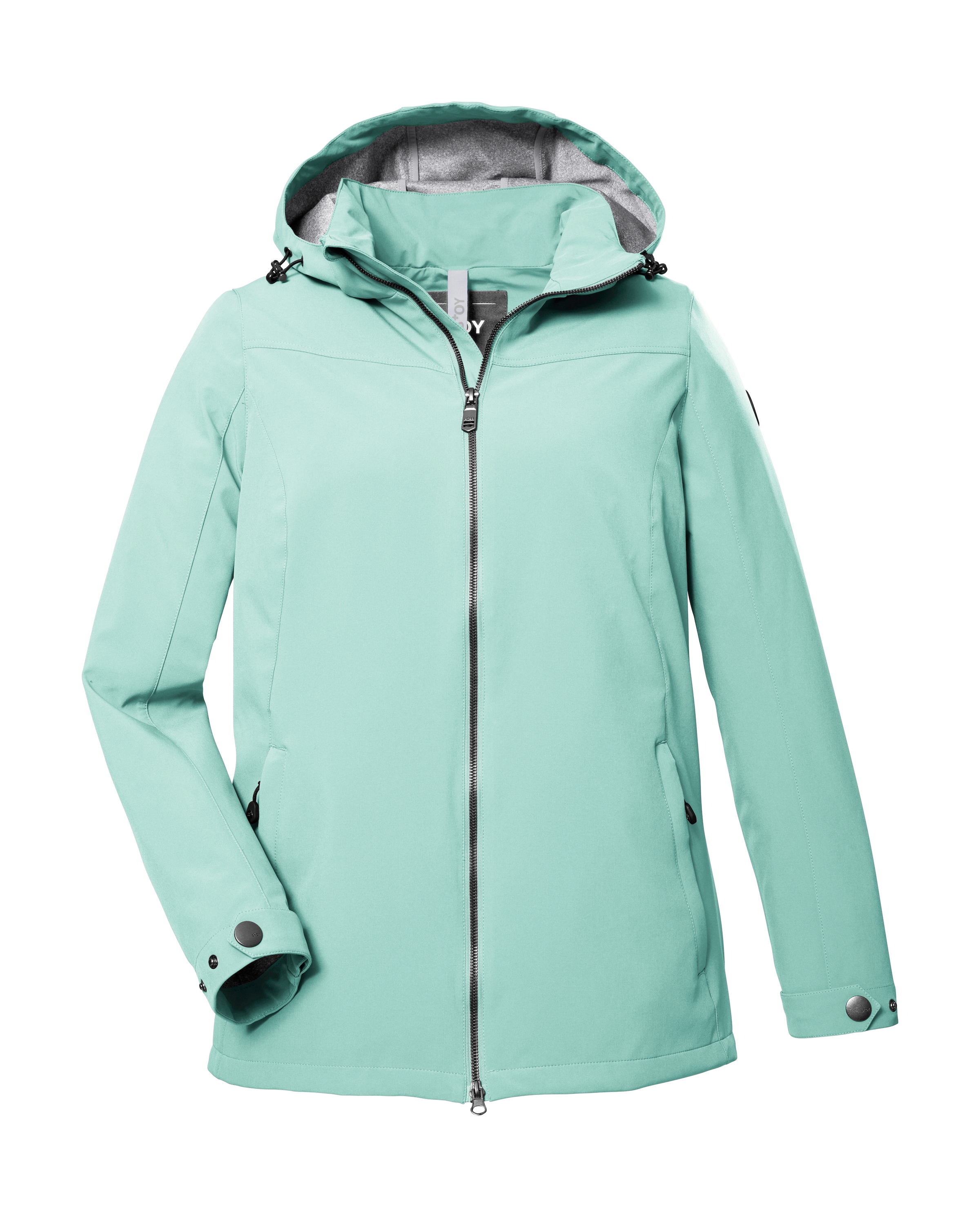 STOY Softshelljacke »STS 1 WMN SFTSHLL JCKT«, Damen Softshelljacke: wasserabweisend, winddicht, atmungsaktiv