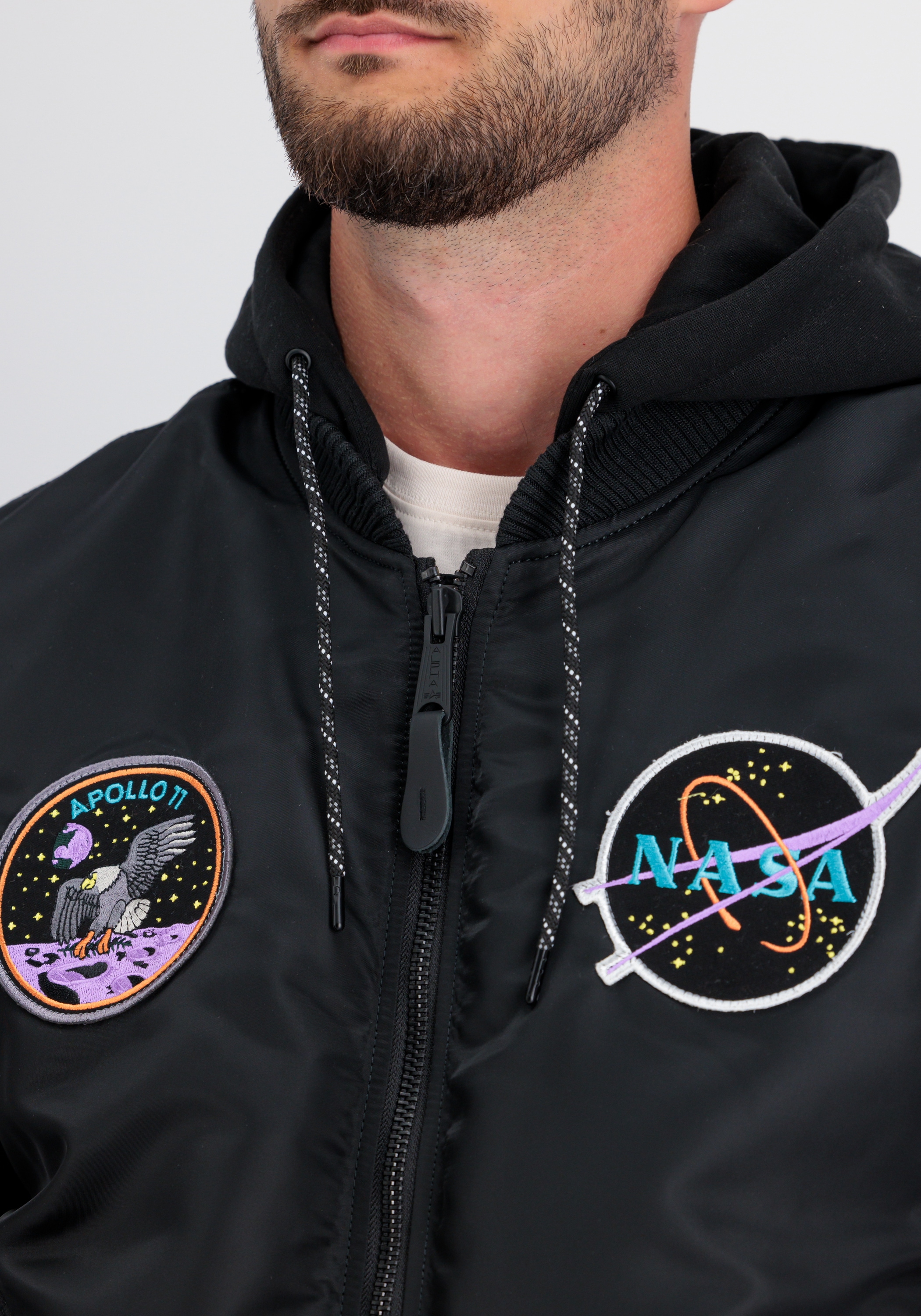 Alpha Industries Bomberjacke »MA-1 VF Hood Dark Side«