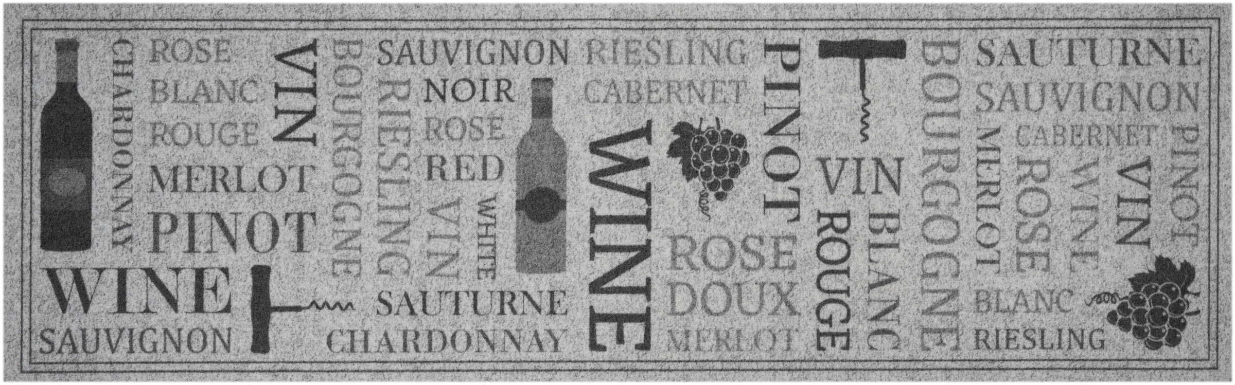 Image of Zala Living Küchenläufer »Wine Lovers«, rechteckig, 5 mm Höhe, Kurzflor, rutschhemmend, Teppich-Läufer, Strapazierfähig, Pflegeleicht, Robust, Küche, Weinkeller, Wein, Traube bei Ackermann Versand Schweiz