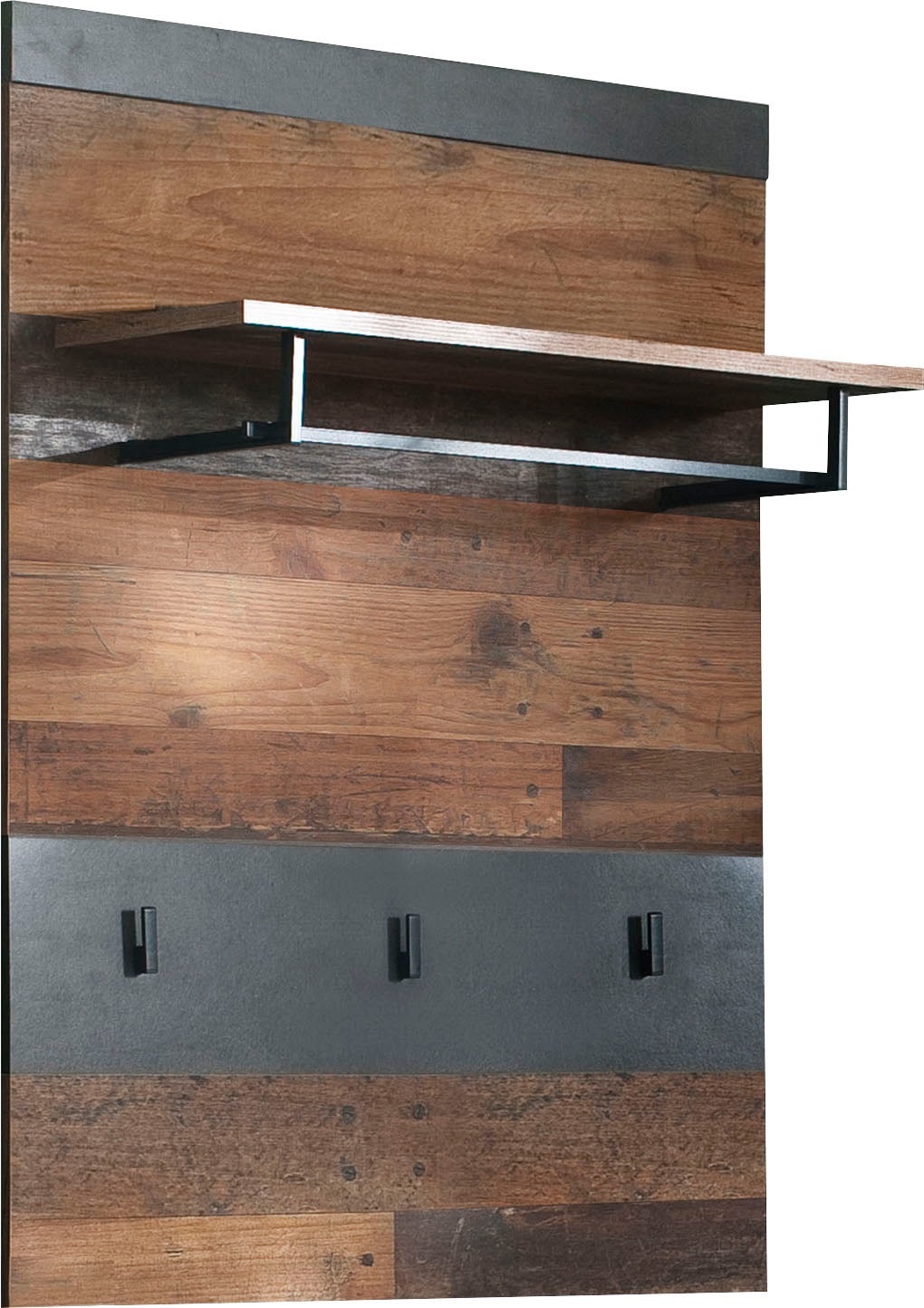 Home affaire Garderobenpaneel »Ilana« Garderobenpaneel mit Ablage & Haken - (B/T/H) 80/29/106 cm