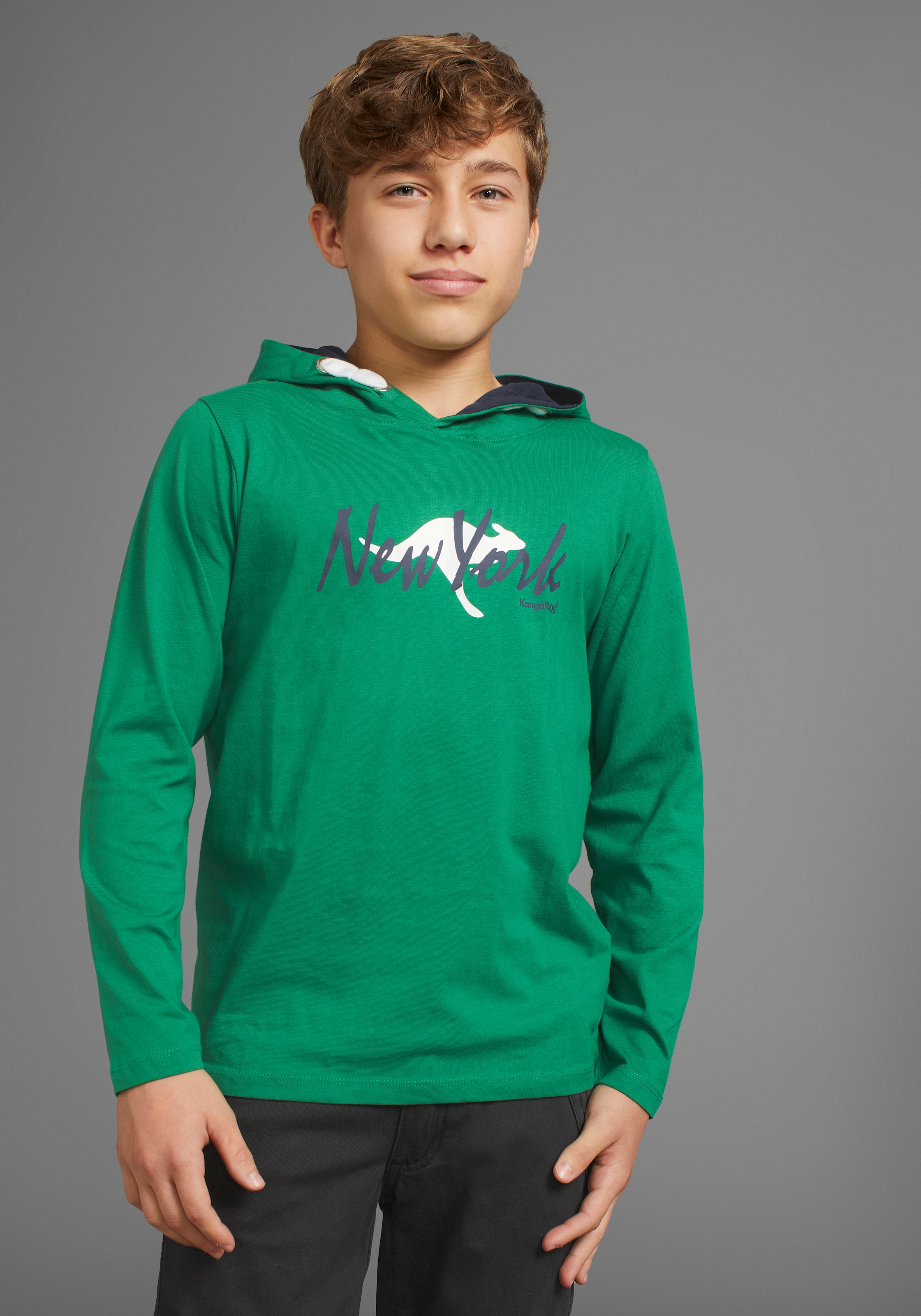 KangaROOS Kapuzenshirt »Logo-Print«, für den sportlichen Look