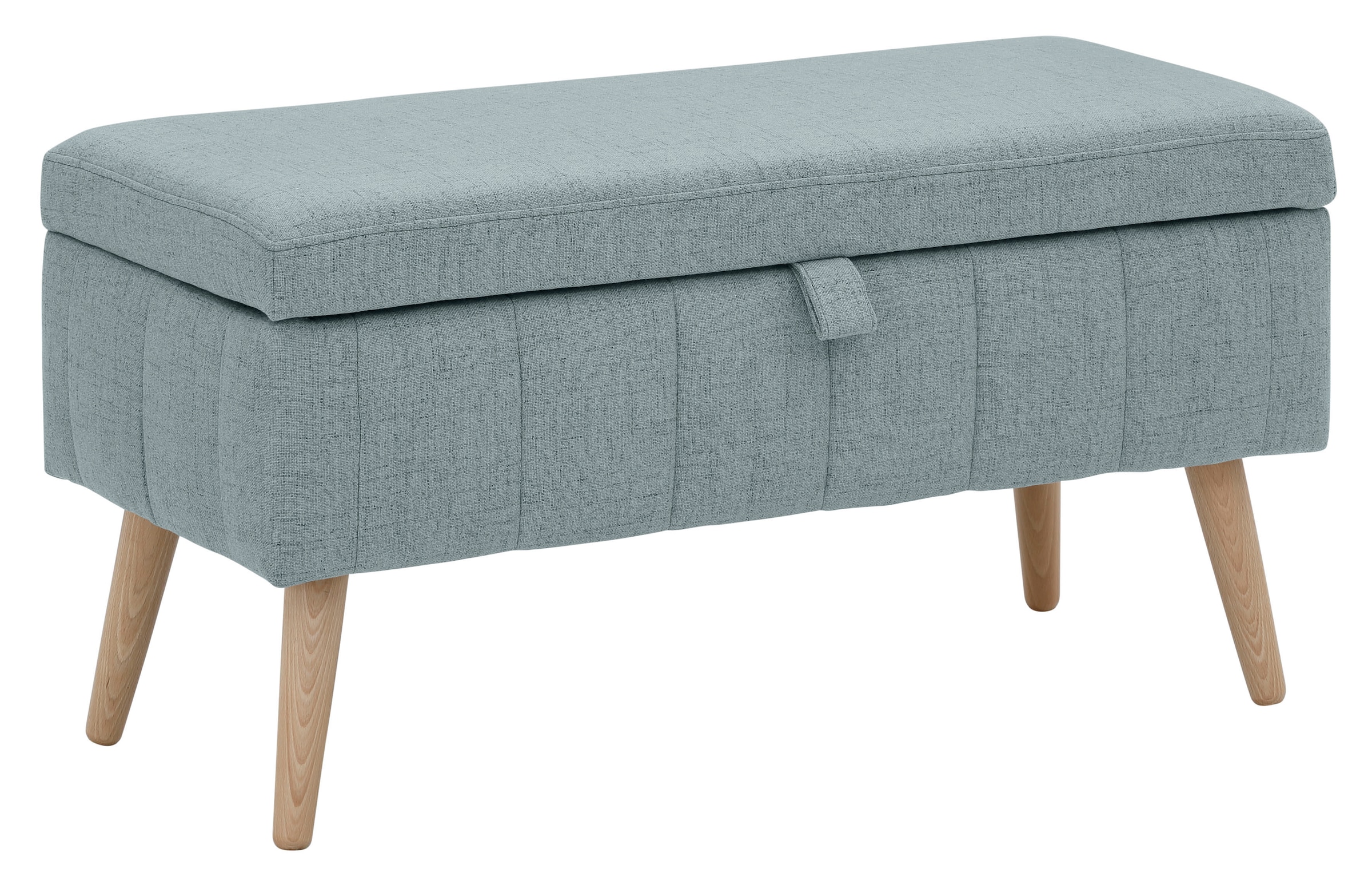 GOODproduct Truhenbank »AMIRA Sitzbank mit Stauraum, Masse B/T/H: 81/36/43 cm« mit Staufach, in 3 Bezugsqualitäten mit feiner Steppung