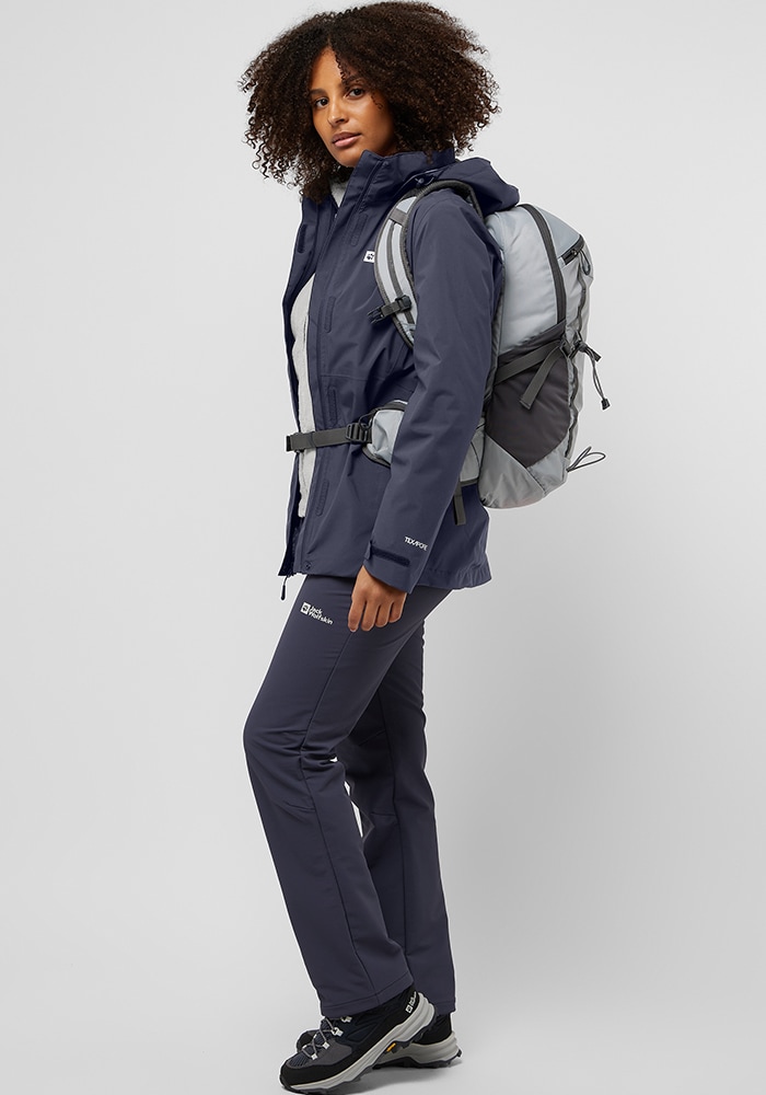 Jack Wolfskin 3-in-1-Funktionsjacke »ROTWAND 3IN1 JKT W«, mit Kapuze