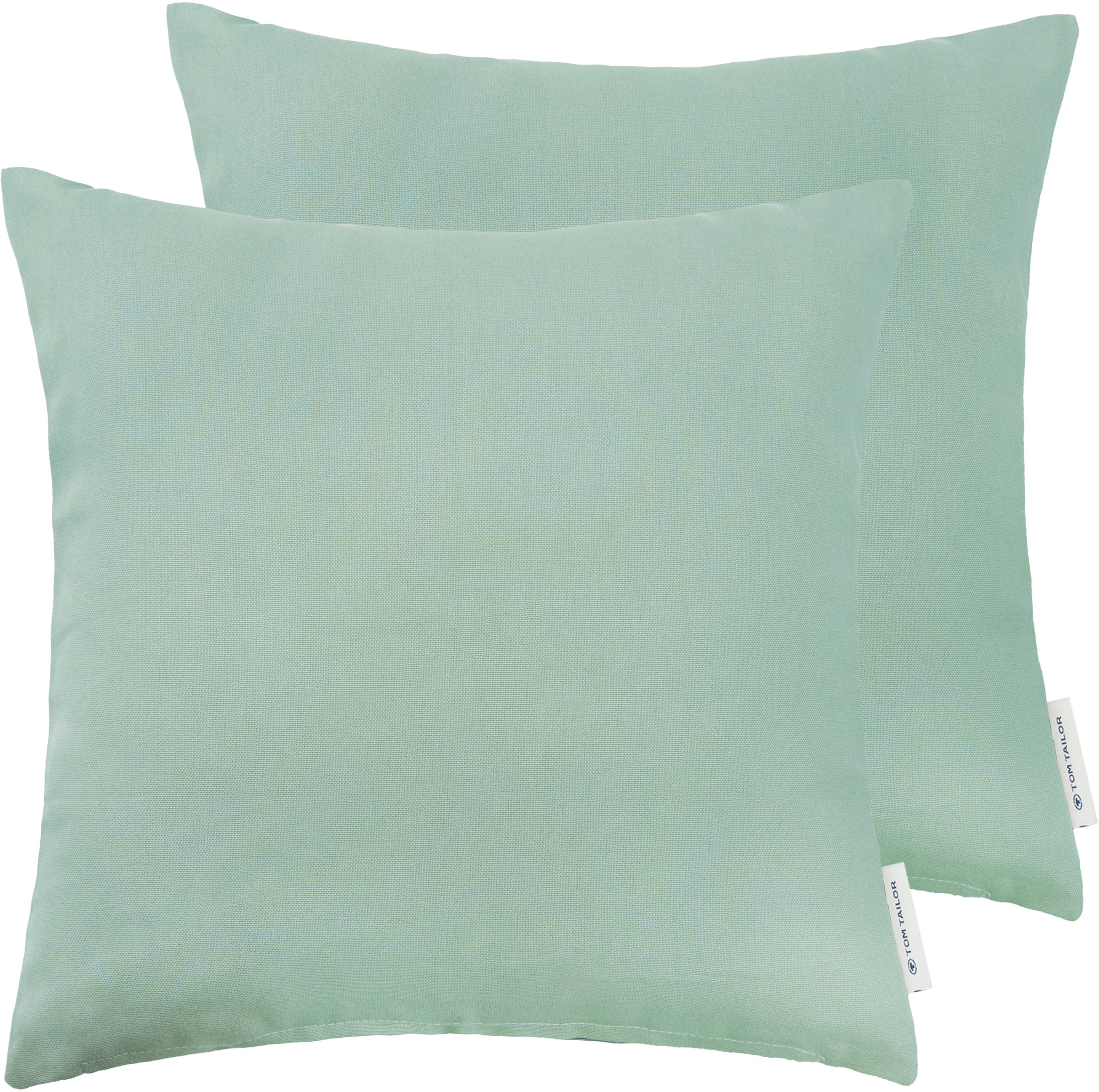 Image of TOM TAILOR HOME Dekokissen "Dove" unifarben, Kissenhüllen ohne Füllung, 2er Pack