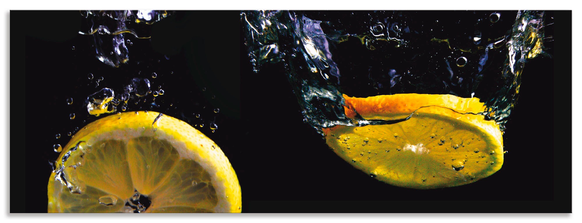 Image of Artland Küchenrückwand »Zitronen«, (1 tlg.), selbstklebend in vielen Grössen - Spritzschutz Küche hinter Herd u. Spüle als Wandschutz vor Fett, Wasser u. Schmutz - Rückwand, Wandverkleidung aus Alu bei Ackermann Versand Schweiz