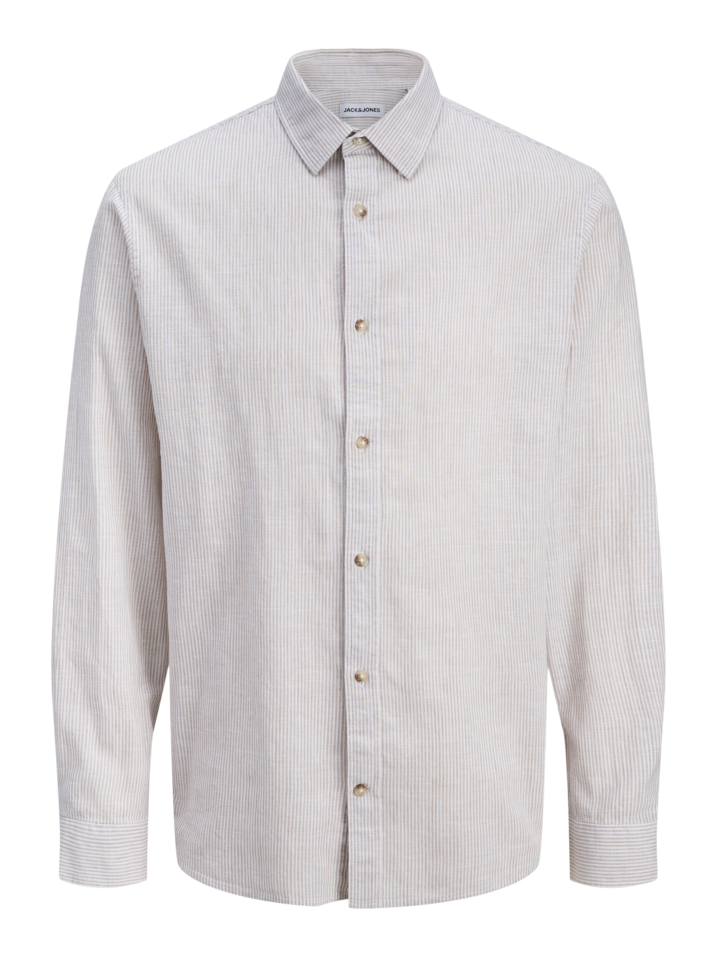Jack & Jones Chemise à manches longues »JJESUMMER LINEN BLEND SHIRT L/S SN 2PKMP« Paquet, 2
