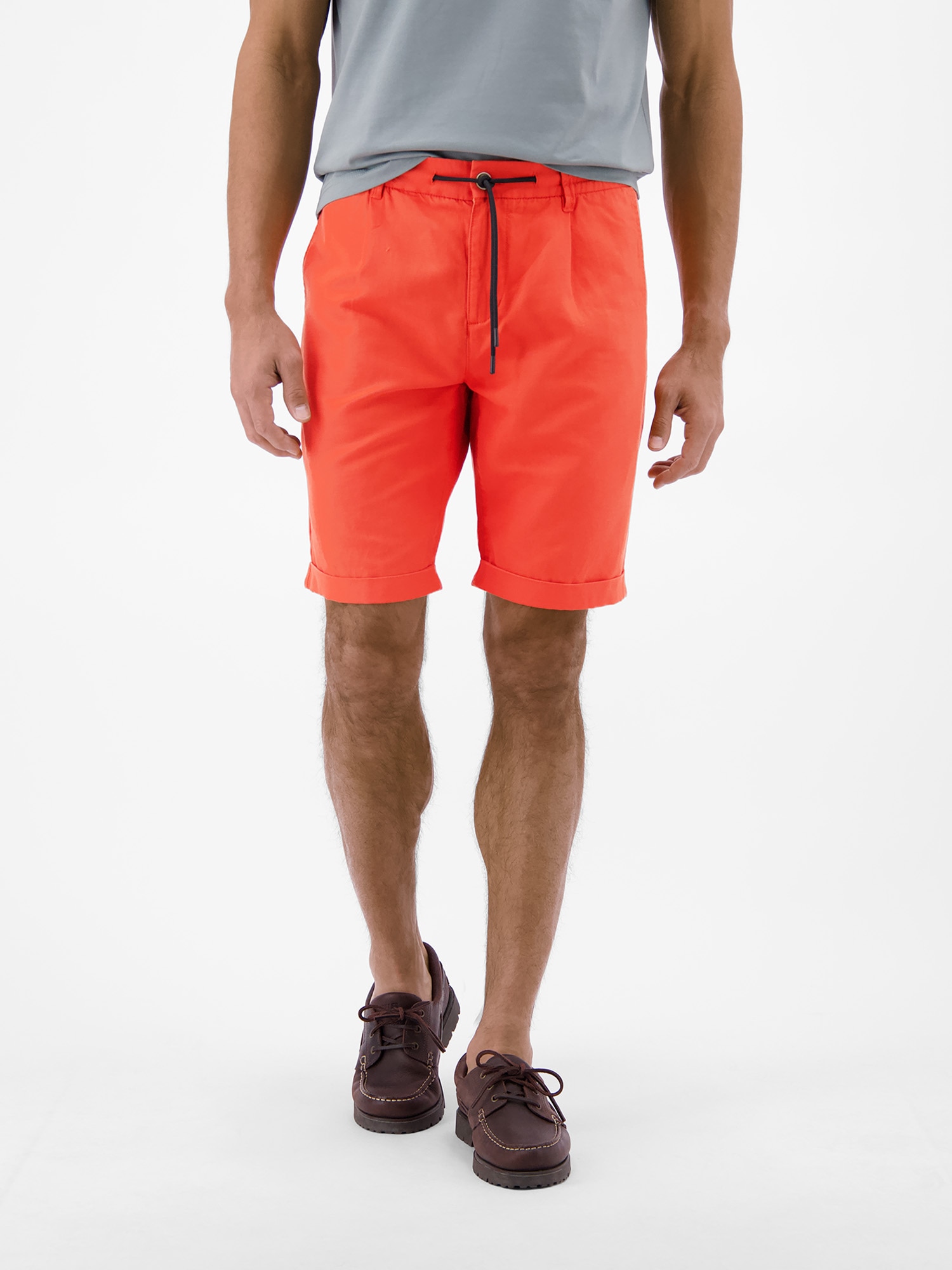 LERROS Chinoshorts »Chino-Shorts aus Baumwoll-Leinen-Mischgewebe«  Chino Hose Herren kurz, Tunnelzugbund und Gürtelschlaufen, 4 Taschen