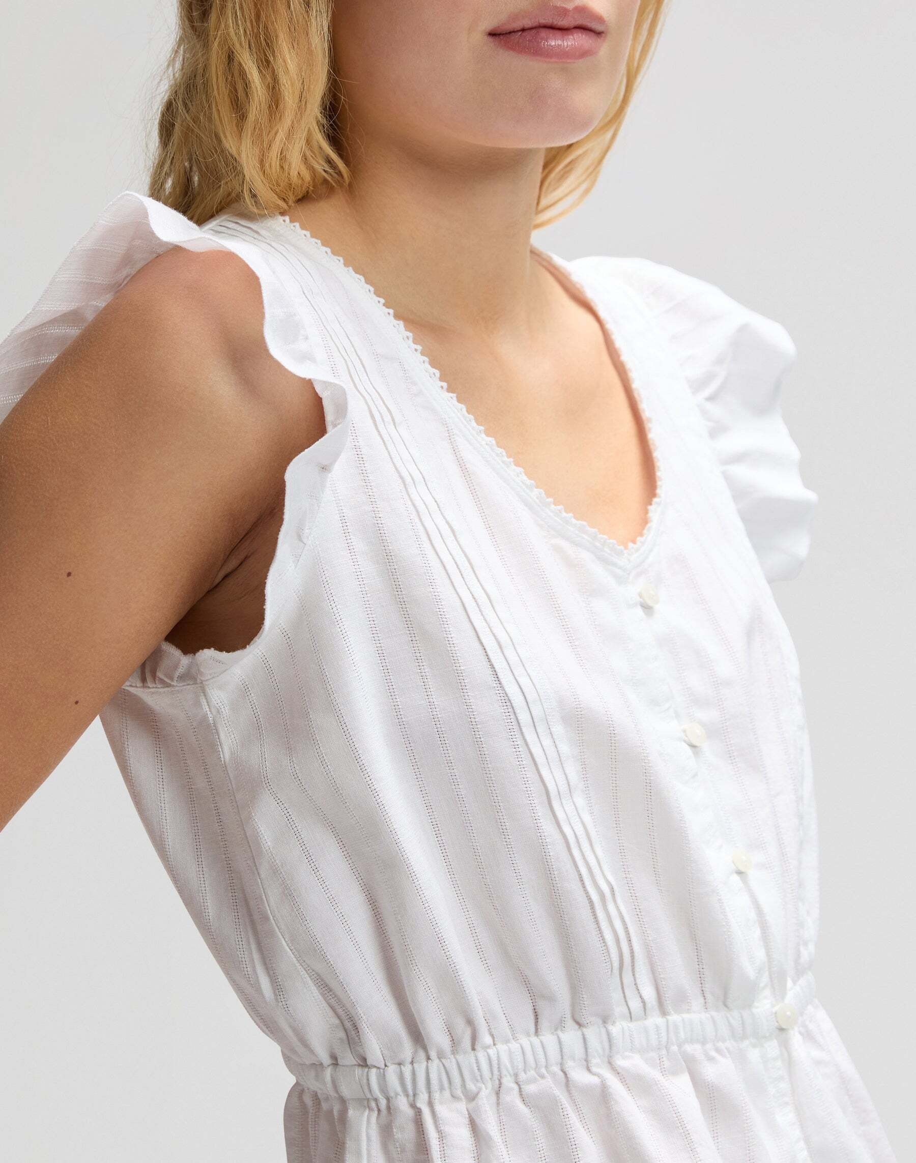 Lee® Blouse à manches courtes »Lee Kurzarmbluse Ruffle Sleeve«