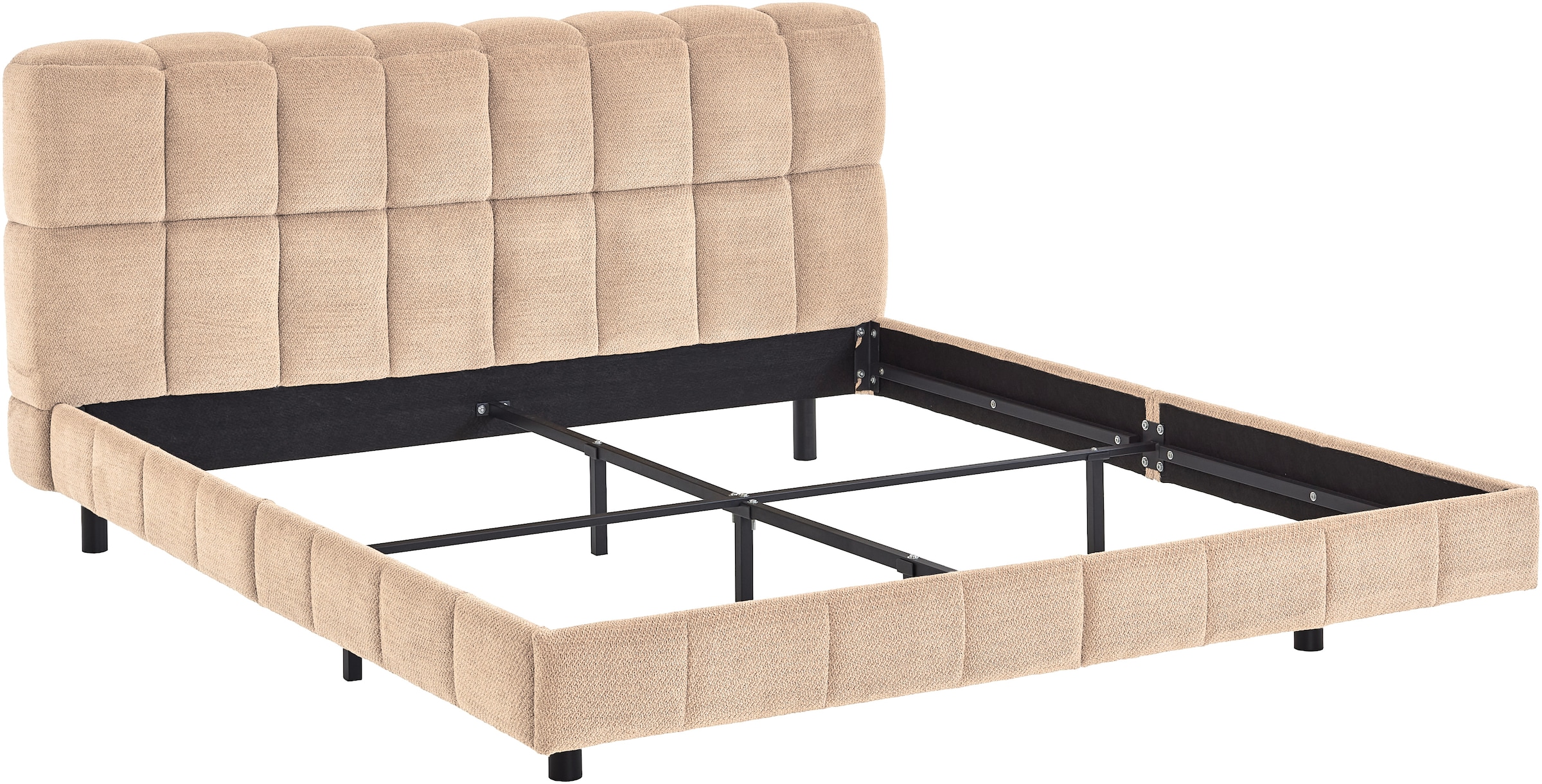 ATLANTIC home collection Polsterbett gepolsterter Plattformbettrahmen