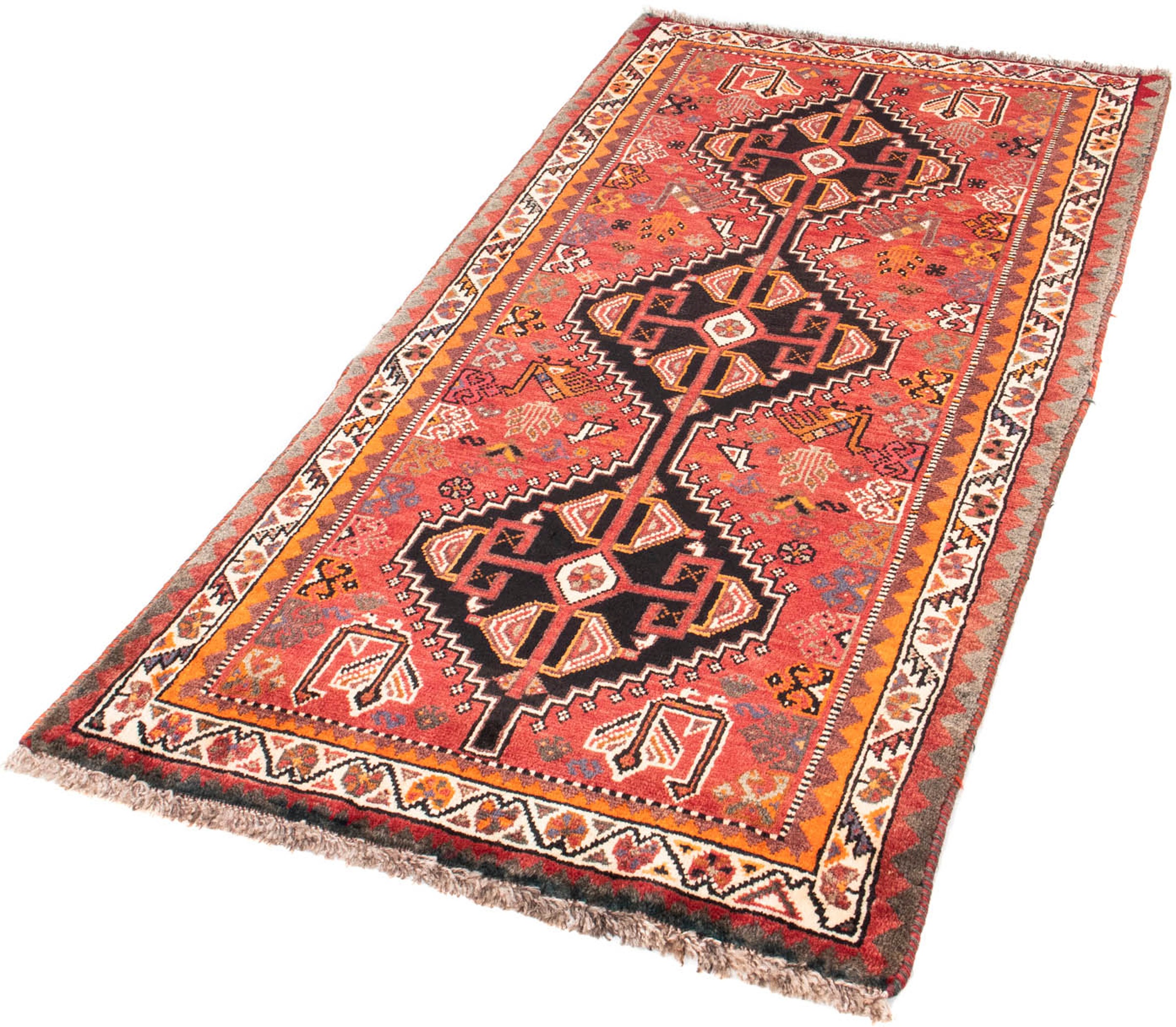 Image of morgenland Orientteppich »Perser - Nomadic - 166 x 82 cm - hellrot«, rechteckig, 10 mm Höhe, Wohnzimmer, Handgeknüpft, Einzelstück mit Zertifikat bei Ackermann Versand Schweiz