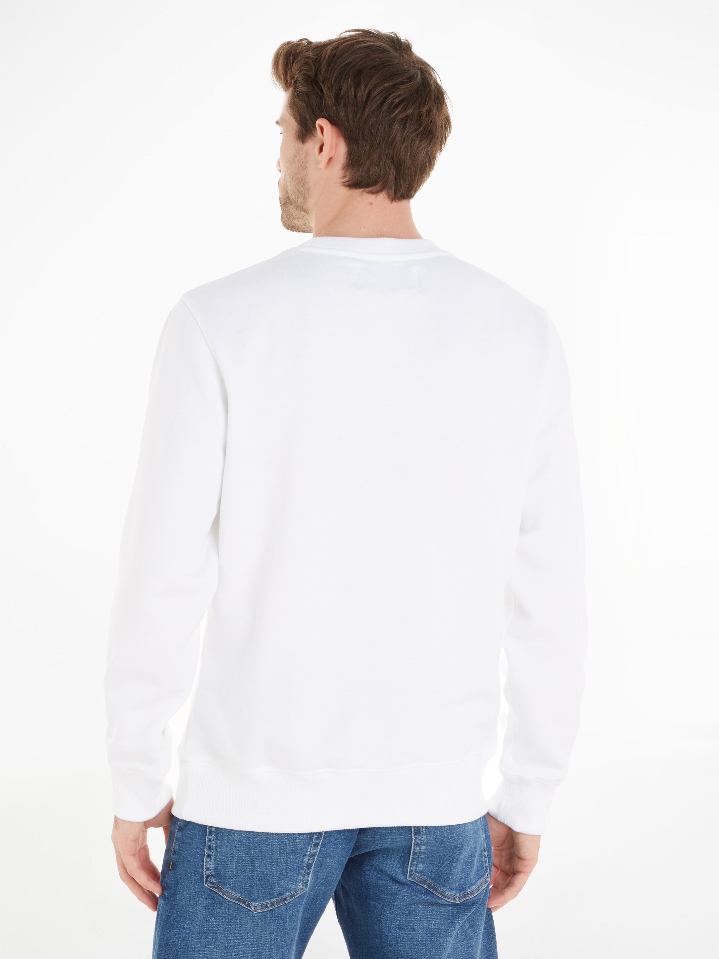 Calvin Klein Jeans Sweatshirt »CK ESSENTIAL REG CN«, mit Logoschriftzug auf dem Arm
