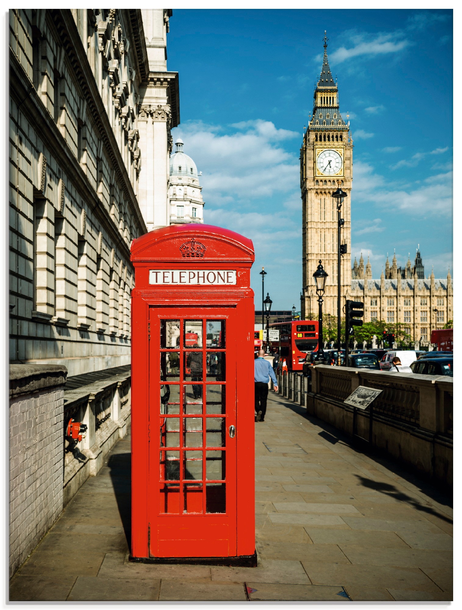 Image of Artland Glasbild »London Telefonzelle«, Gebäude, (1 St.) bei Ackermann Versand Schweiz
