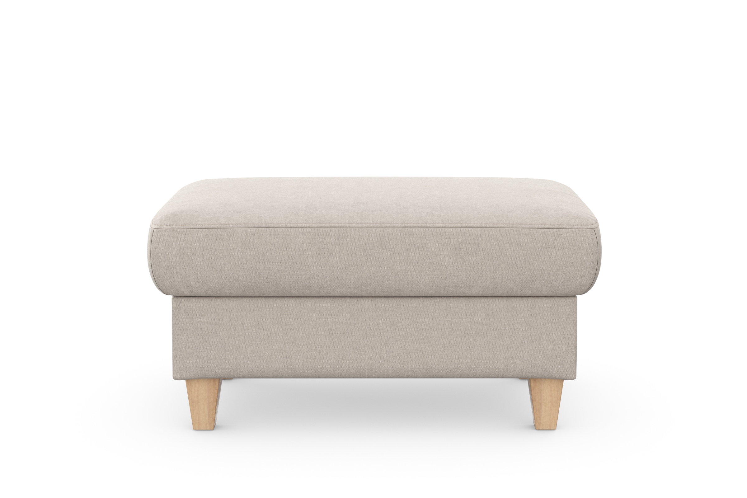 sit&more Stauraumhocker »Farö«, mit Stauraum und Federkern und naturfarbenen Füssen