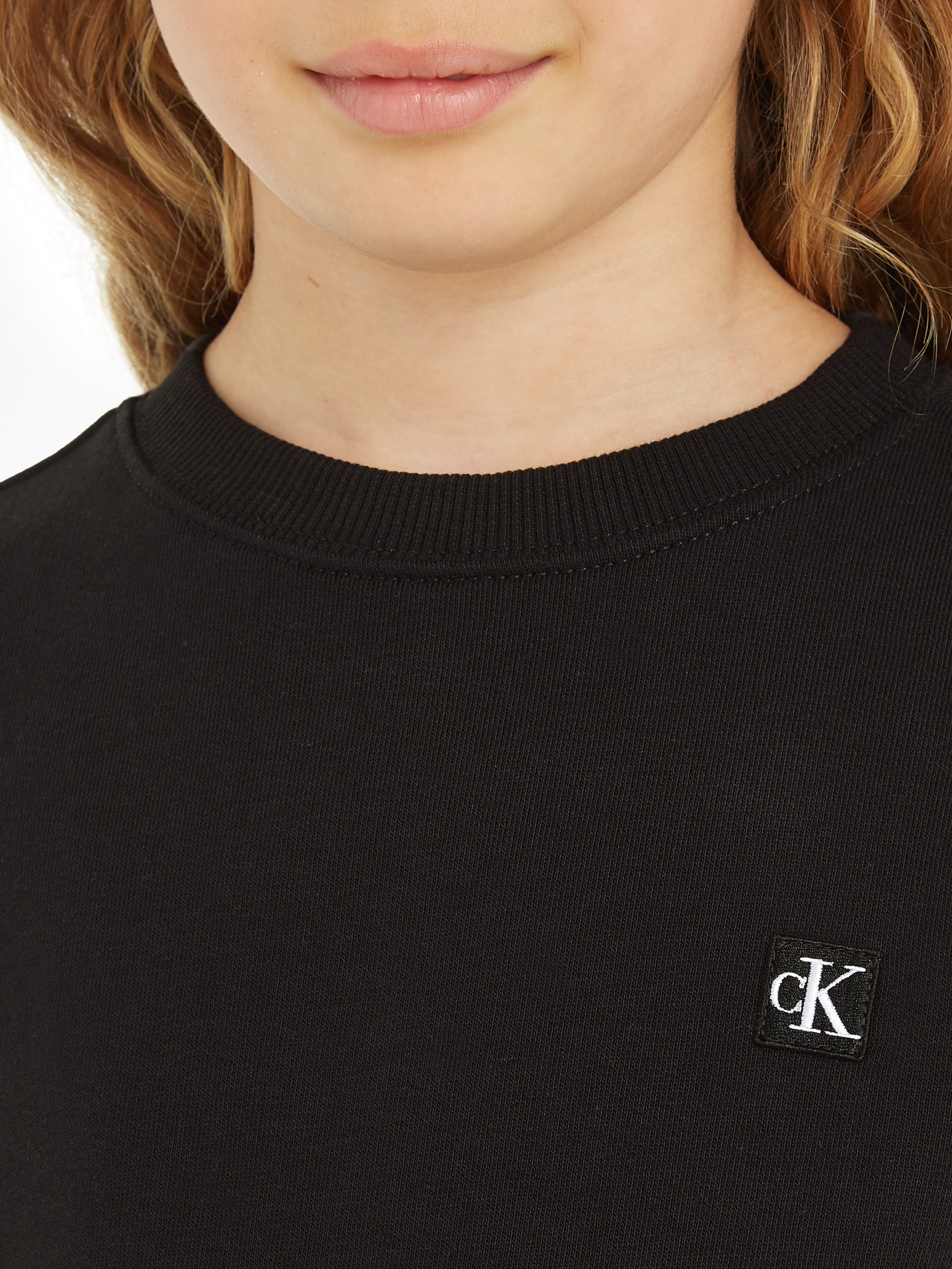 Calvin Klein Jeans Sweatshirt »MONOGRAM MINI BADGE CREWNECK«, für Kinder bis 16 Jahre