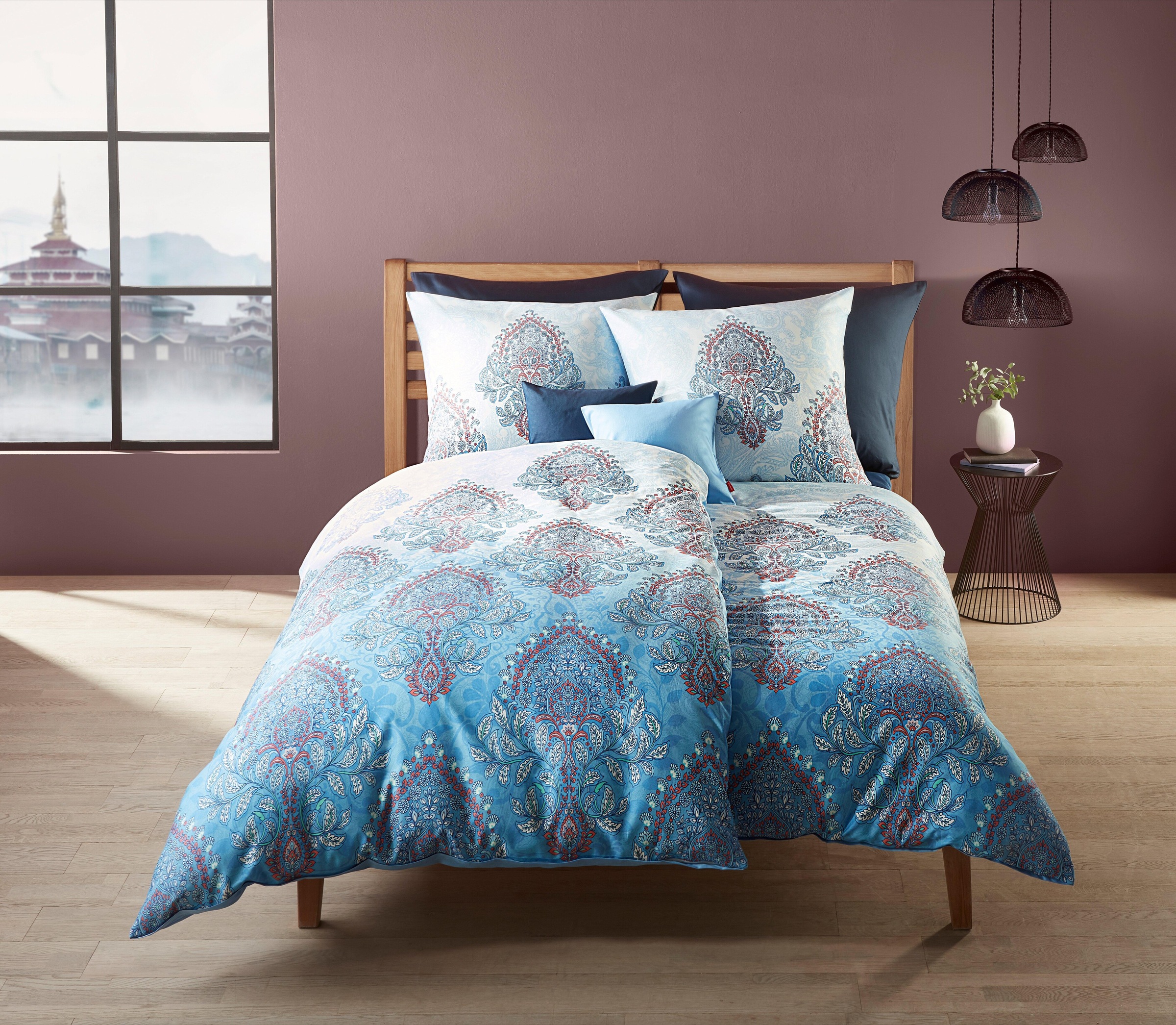 Image of fleuresse Wendebettwäsche »Bed Art S 4105«, (3 tlg.), Leuchtende Ornamente bei Ackermann Versand Schweiz