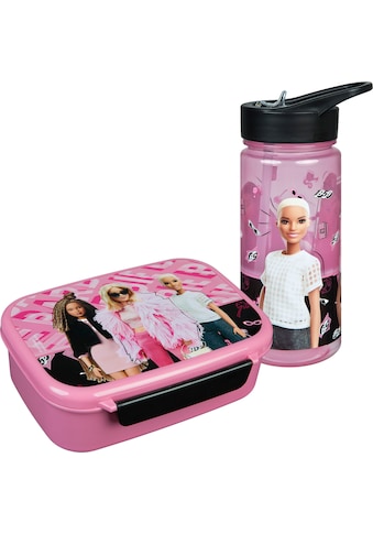 Lunchbox »Brotzeitdose & Trinkflasche, Barbie«, (Set, 2 tlg.)