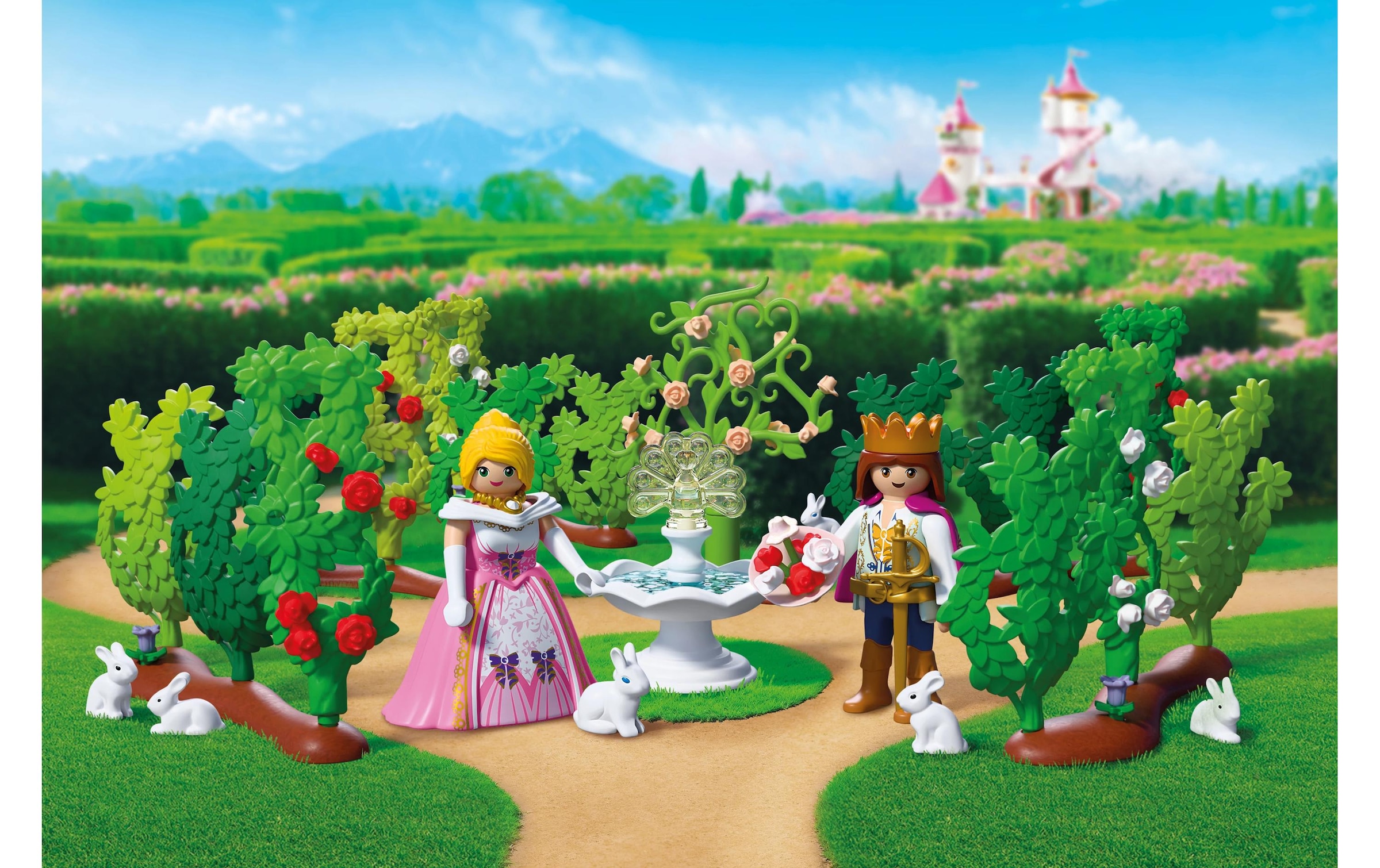 Playmobil® Jeu de construction »Königlicher Irrgarten (72053), Princess« Made in Europe