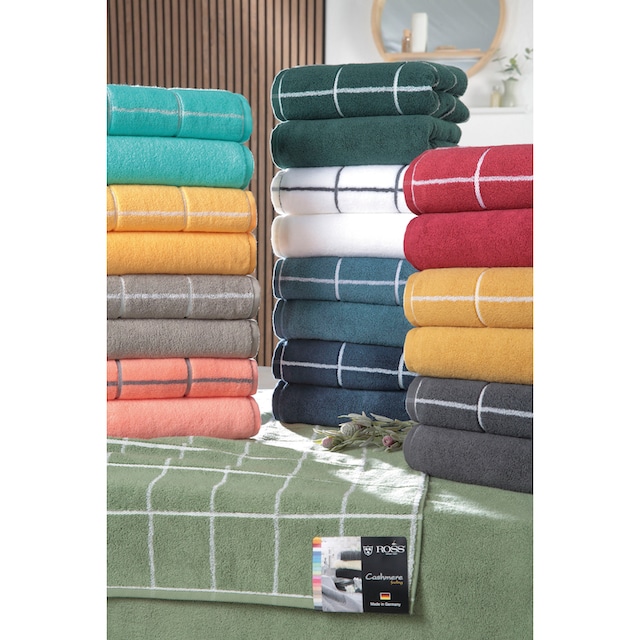 ROSS Handtücher »Cashmere Überkaro«, (2 St.), in modischen Farben jetzt  kaufen