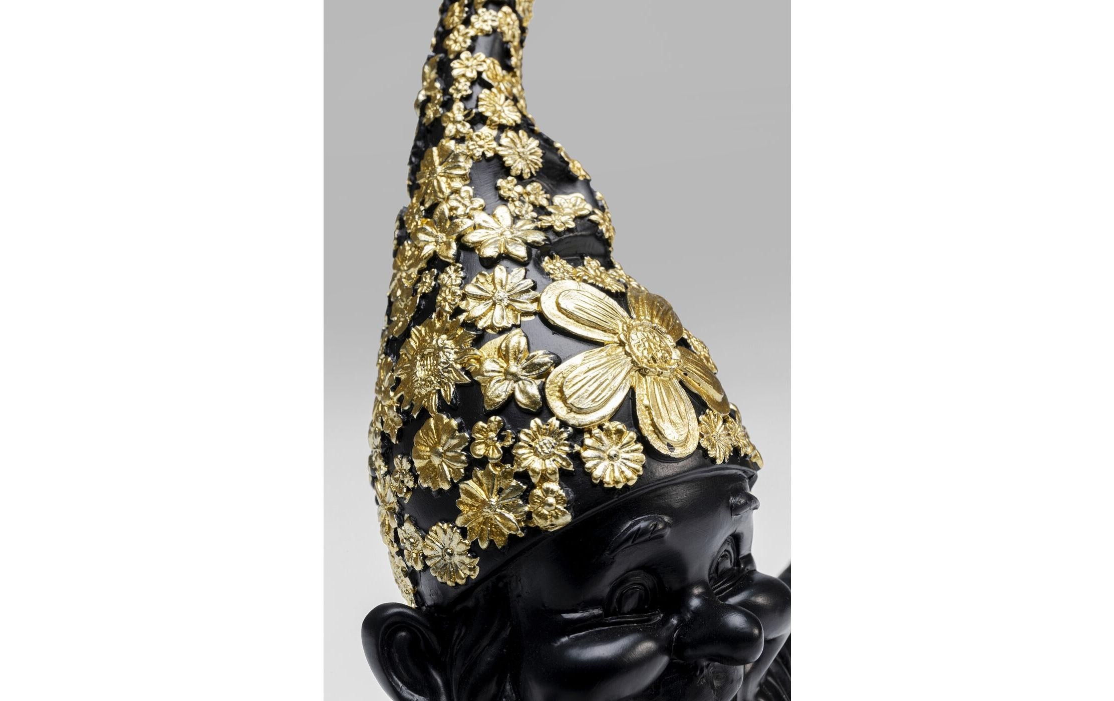 Kare Design Dekofigur »Zwerg Meditation, Schwarz-Goldfarben«