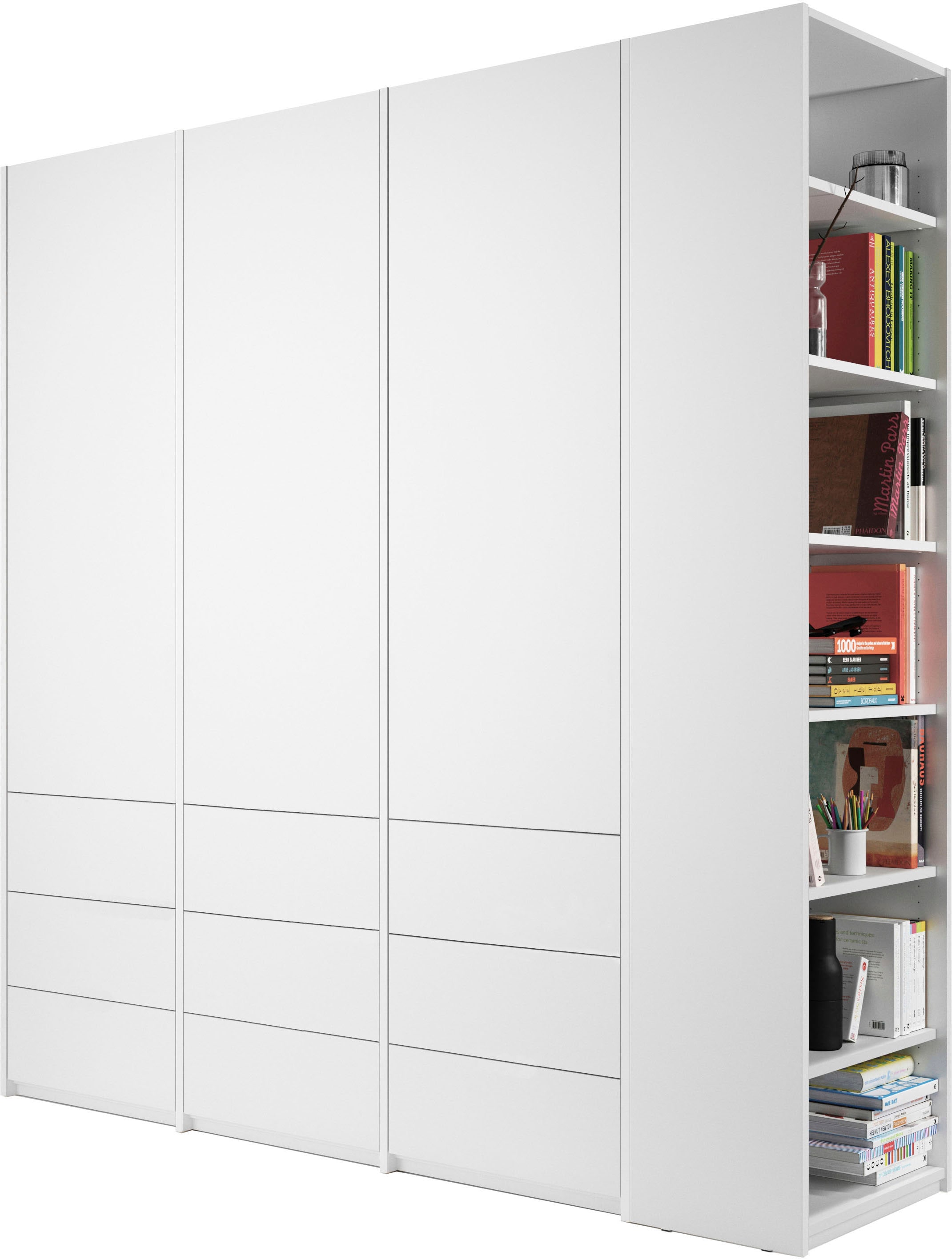 Müller SMALL LIVING Drehtürenschrank »Modular Plus Variante 6«, inklusive 9 geräumigen Schubladen