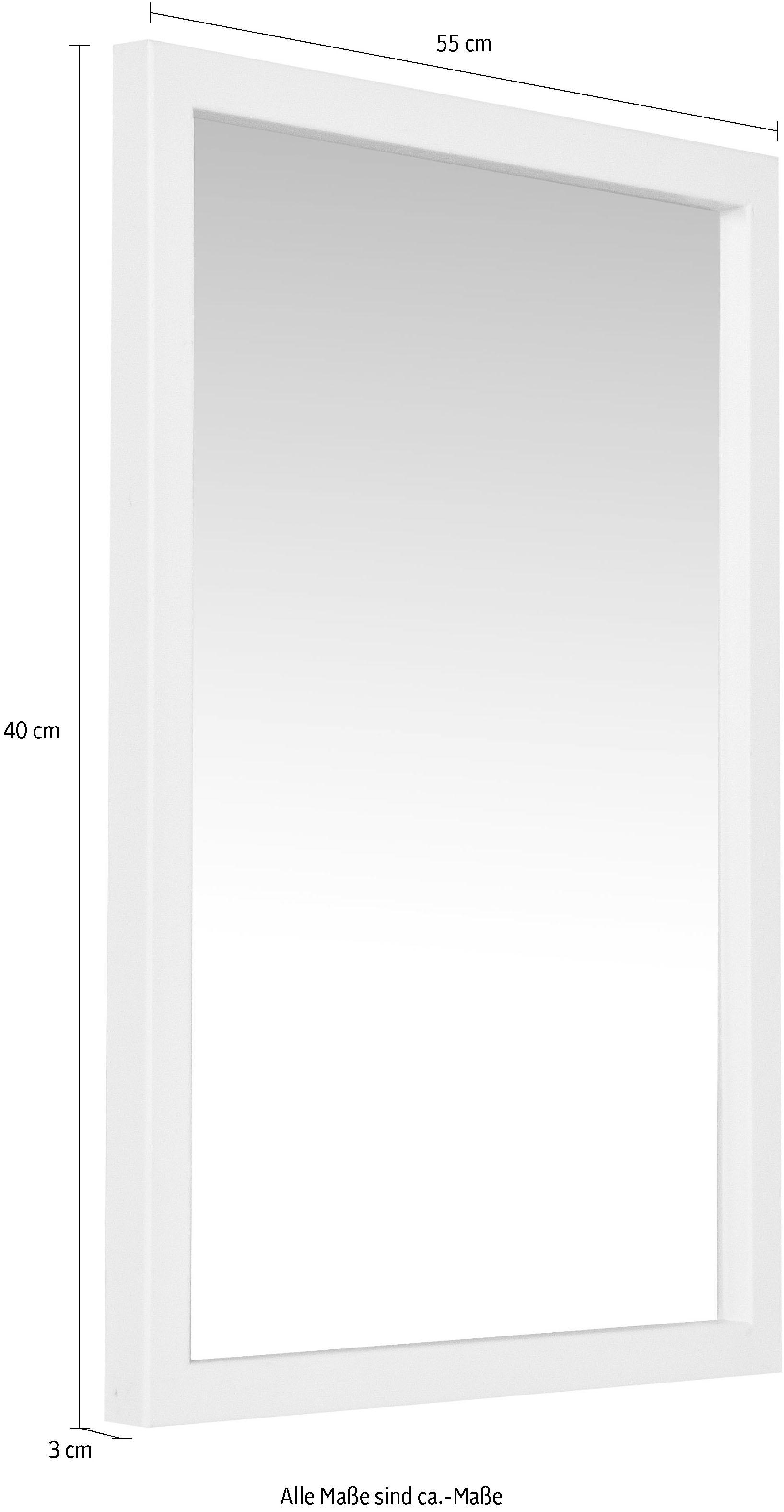 Spinder Design Miroir mural »SENZA« Métal, largeur 40 cm, fixation horizontale et verticale possible
