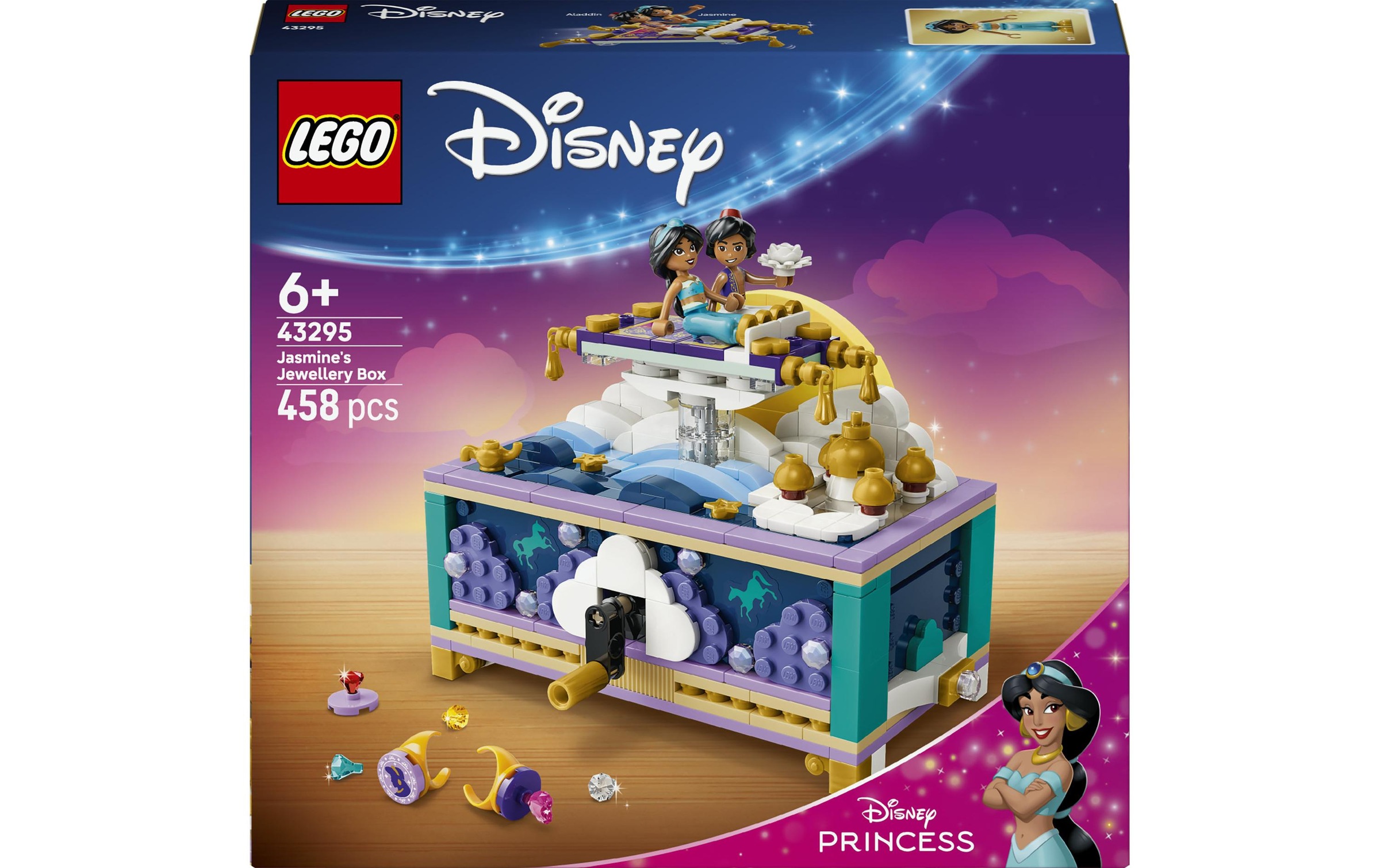 LEGO® Konstruktionsspielsteine »Jasmins Schmuckkästchen (43295), LEGO Disney Princess«