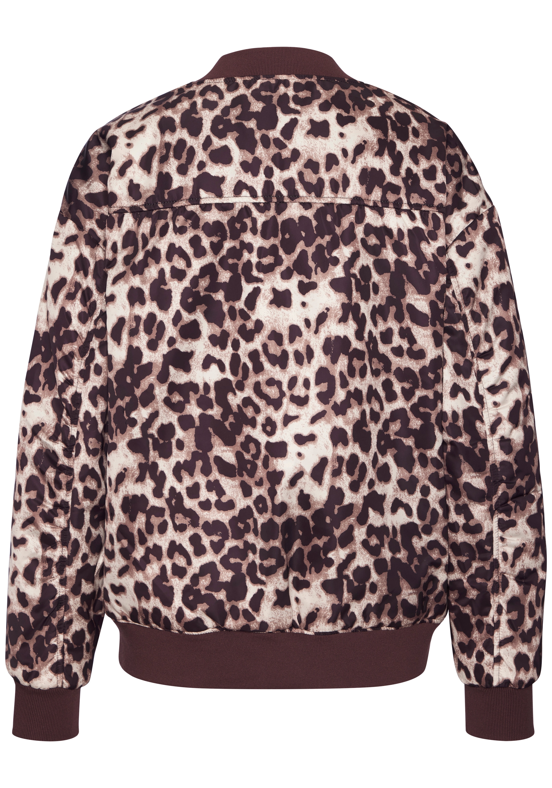 Buffalo Veste réversible mit Uni/Leoprint, Bomberjacke, modisch