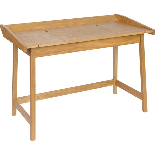 »Walter«, Schreibtisch aus Design, versandkostenfrei skandinavisches Woodman Holzfurnier Eiche auf
