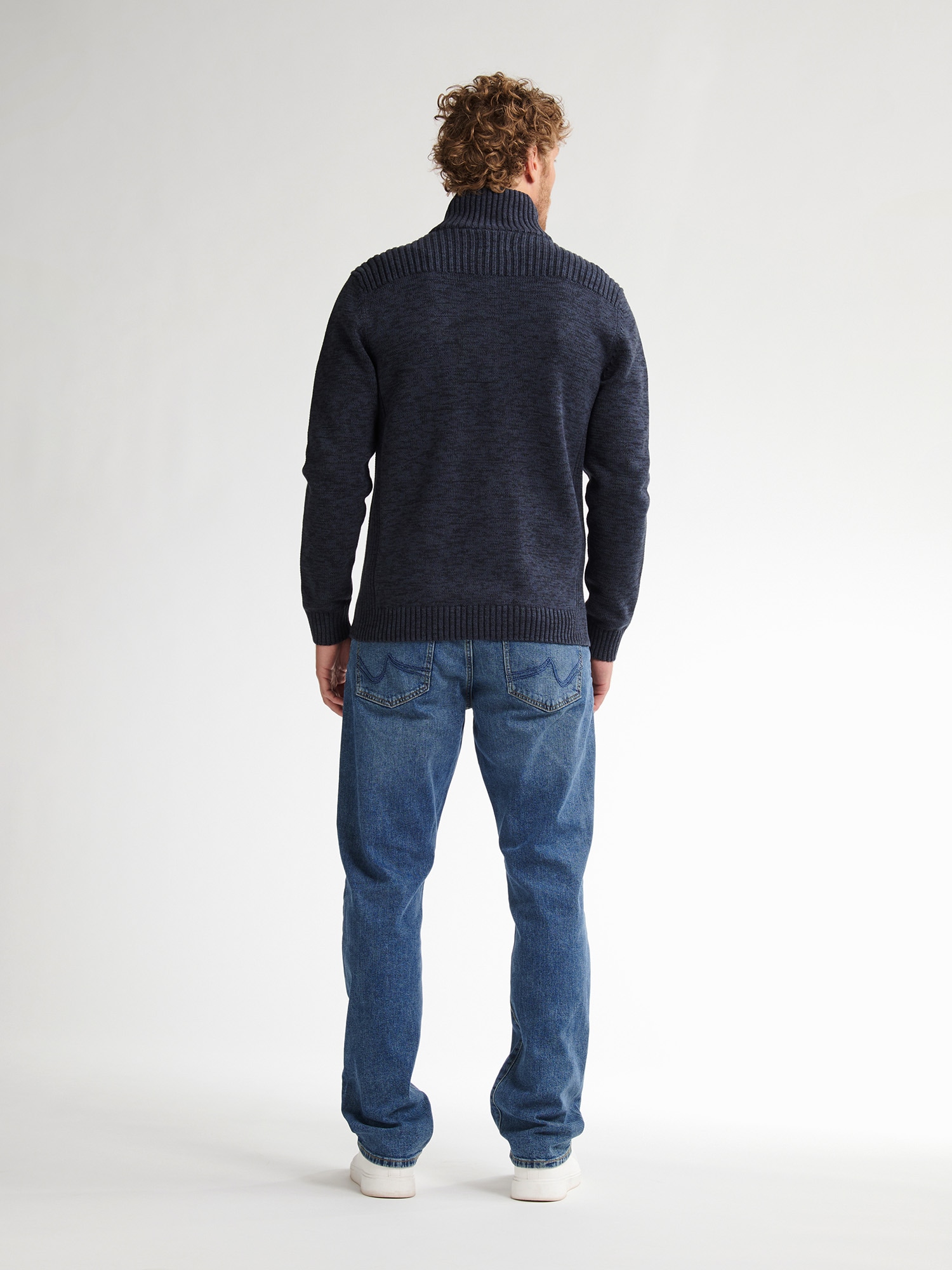 Petrol Industries Strickjacke, mit Stehkragen