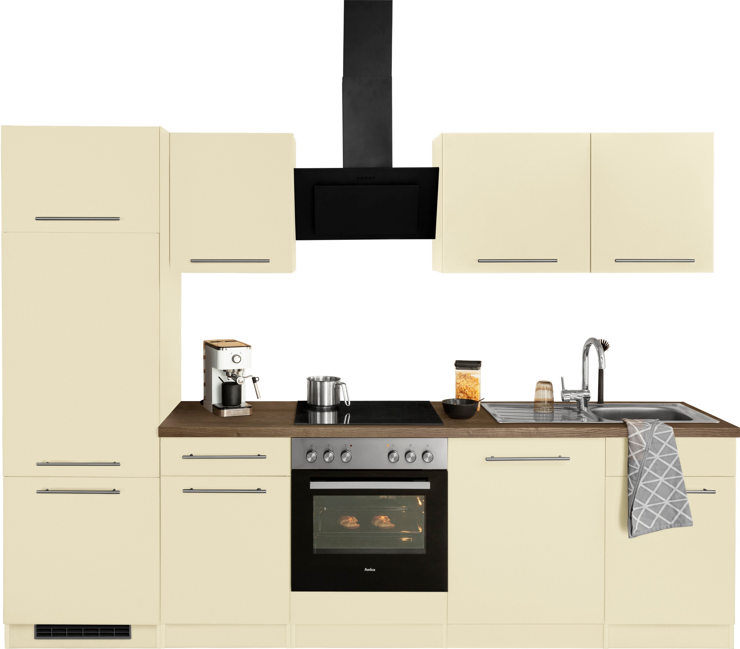 wiho Küchen Küchenzeile "Unna" ohne E-Geräte, Breite 280 cm
