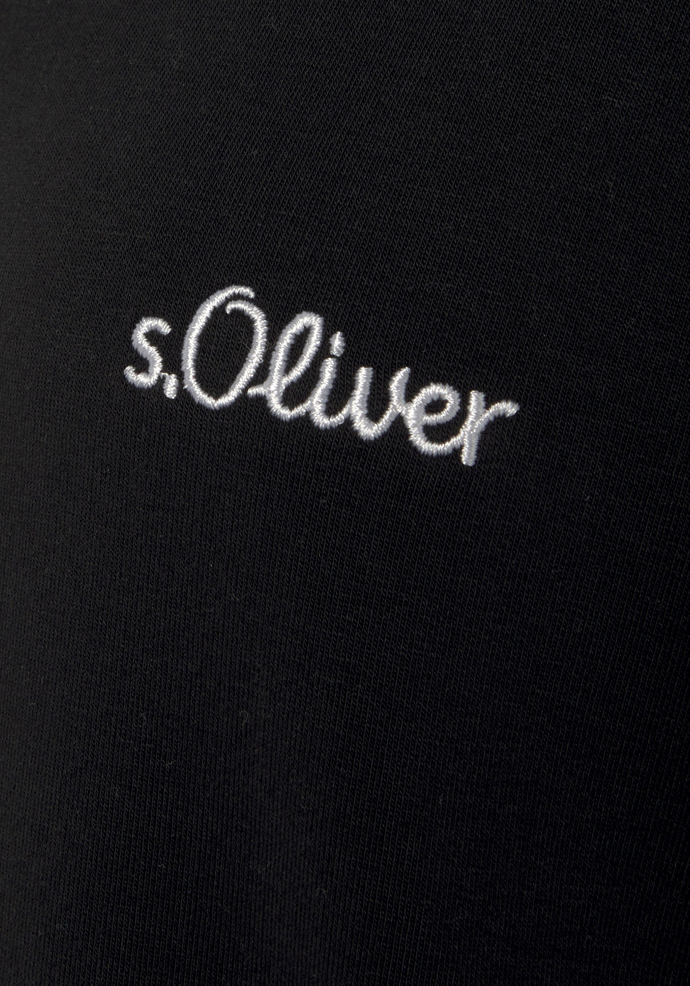 s.Oliver Sweatjacke, mit Reissverschluss und Kontrast Einsätzen, Loungewear